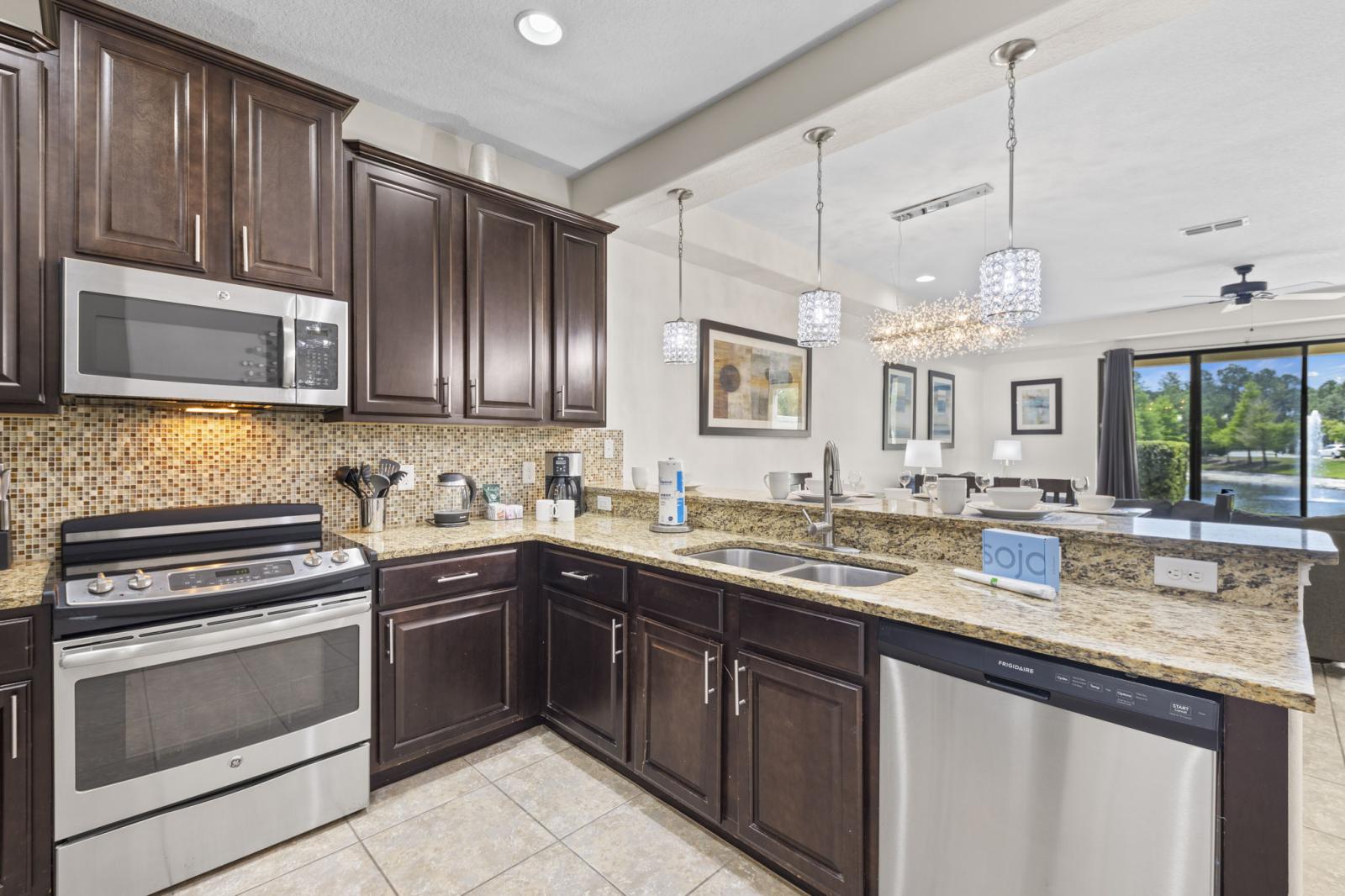 Enjoy the convenience of a modern, fully equipped kitchen.  Includes a coffee maker and all essential cookware—perfect for preparing meals during your stay.