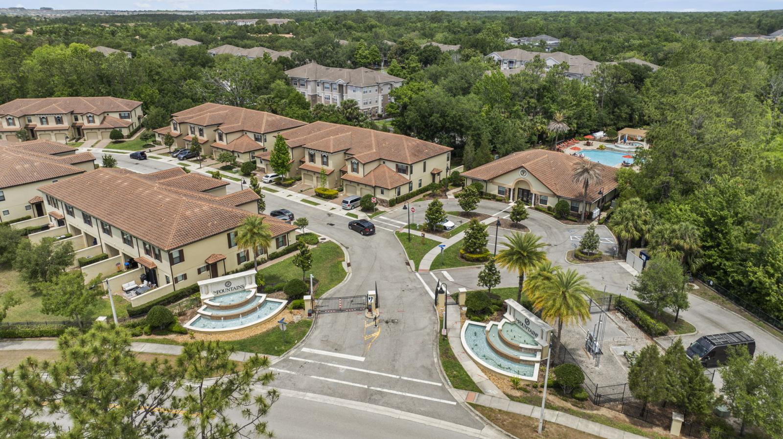 Experience resort-style living at its finest at The Fountains at ChampionsGate—a beautifully landscaped, gated community offering upscale townhomes, tranquil surroundings, and exceptional amenities just minutes from world-class attractions.