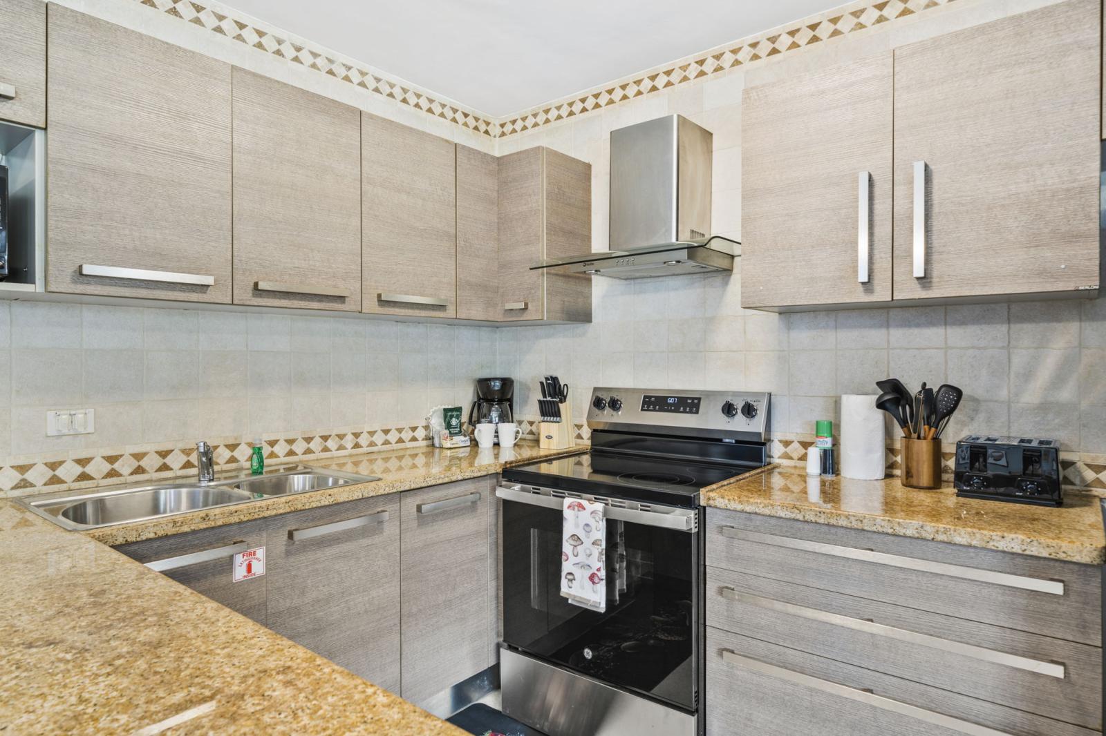 Luxurious Kitchen with stainless steel appliances
