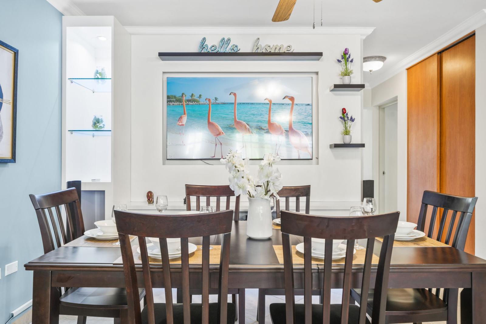Dining table for enjoying delicious meals with family and friends