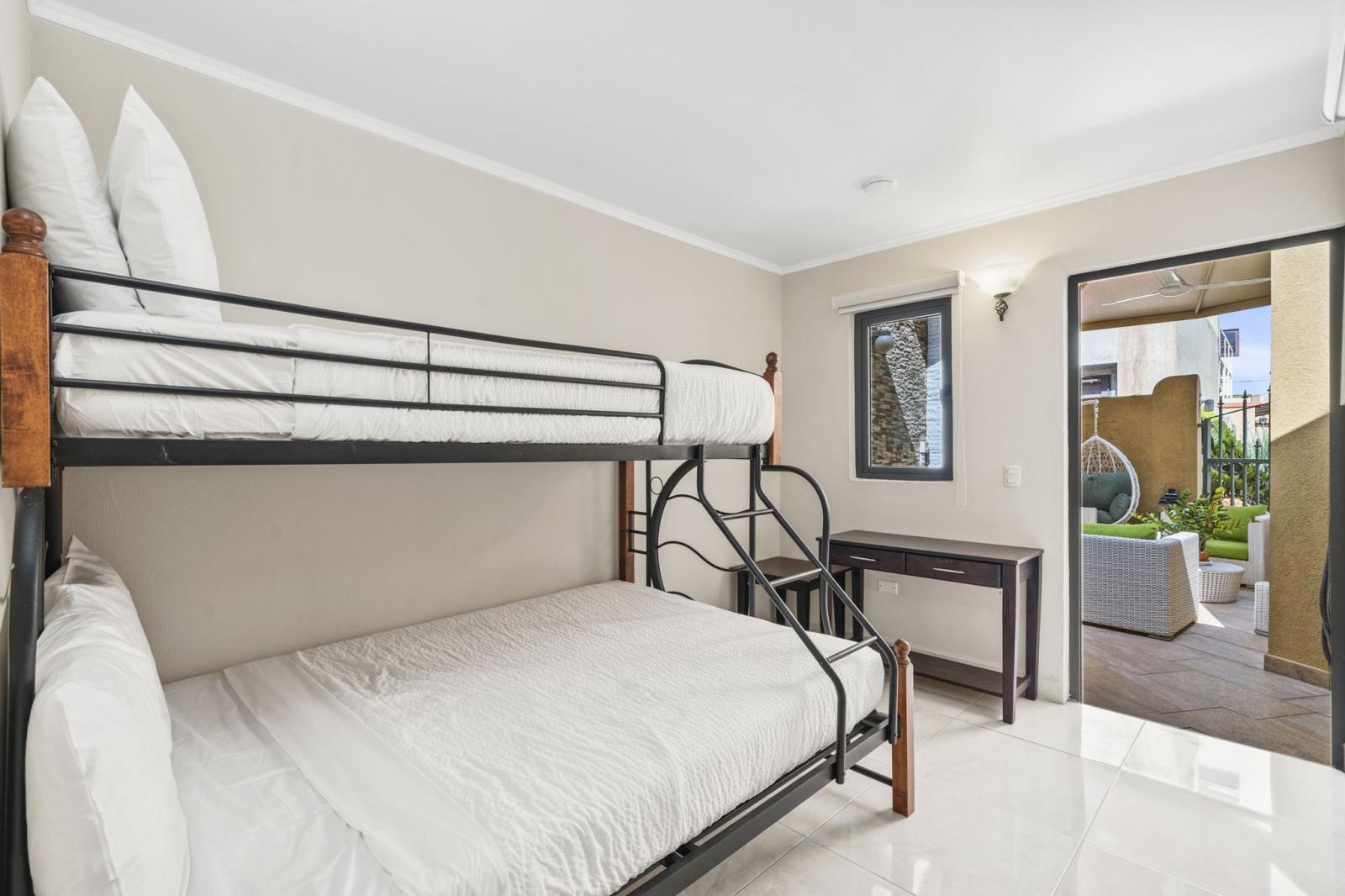 Bedroom 4 is located in the private apartment