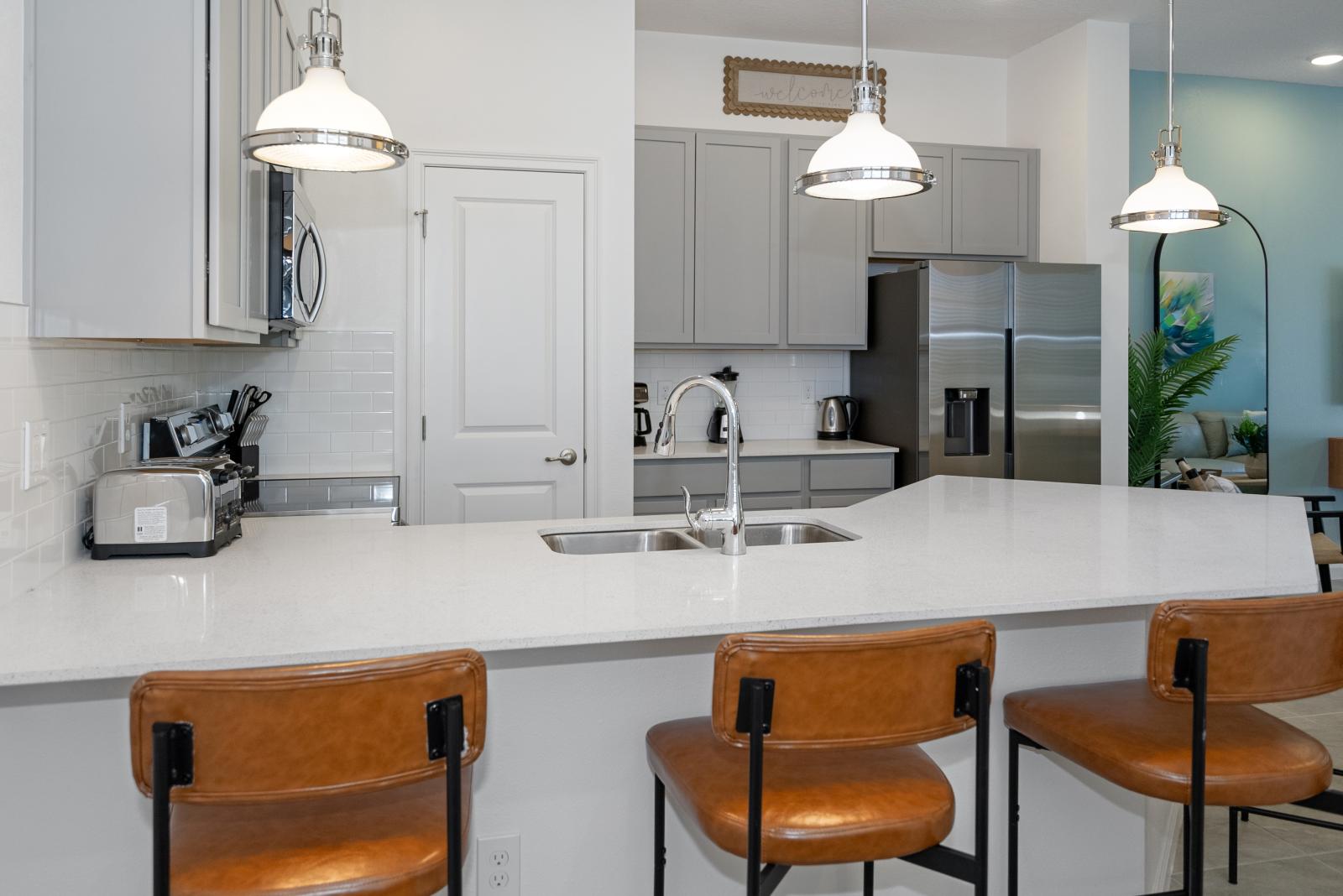 Fully equipped kitchen