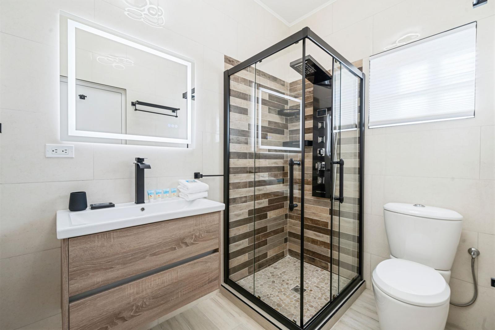 Bathroom 2 is connected to bedroom 2
