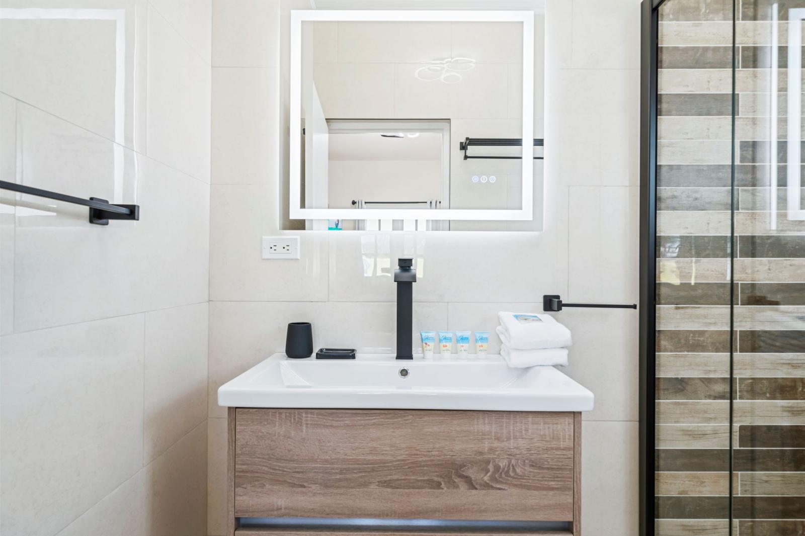 Bedroom 3 features a double size bed and a smart TV