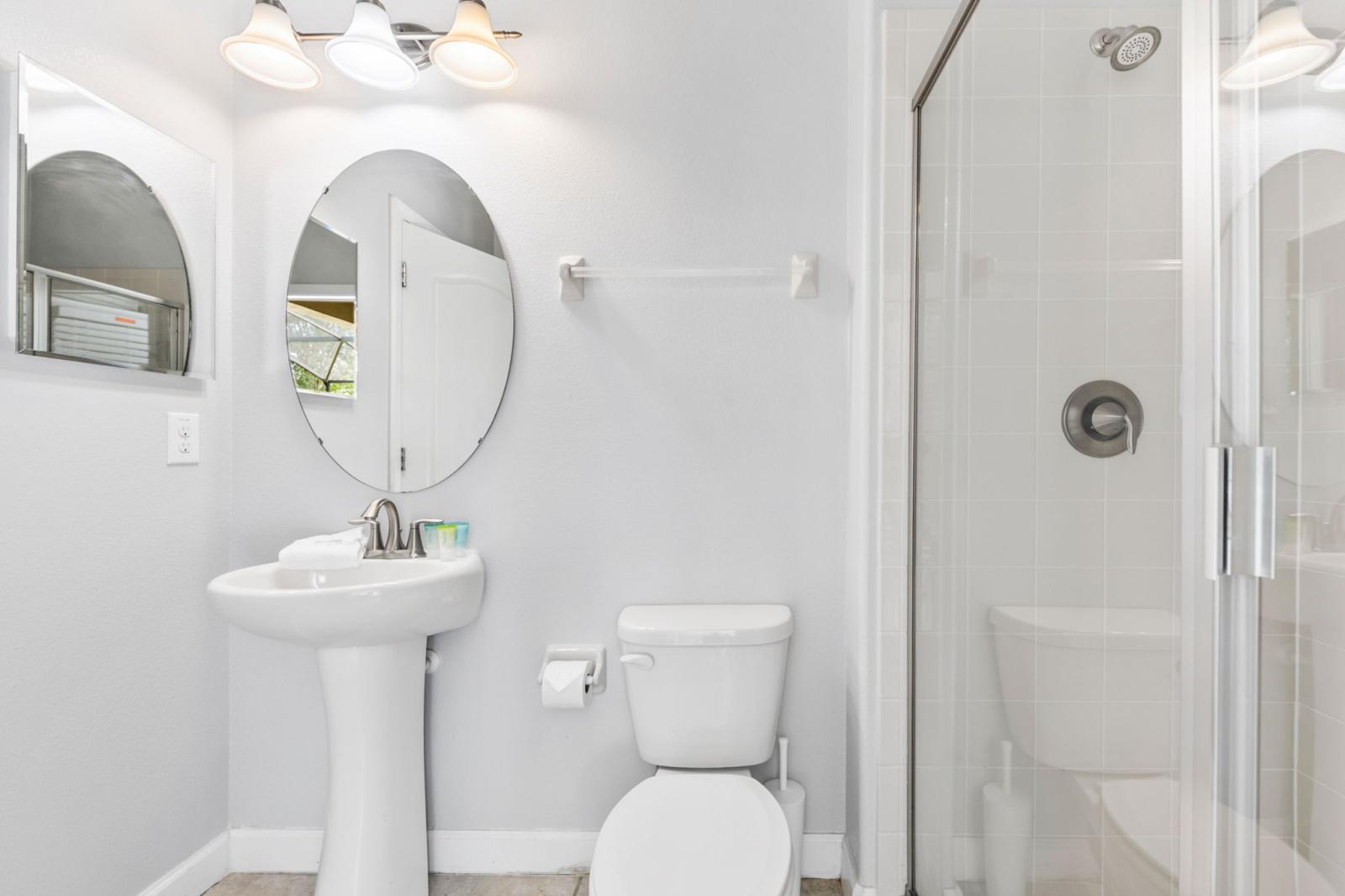 Bathroom 2 with a walk in shower