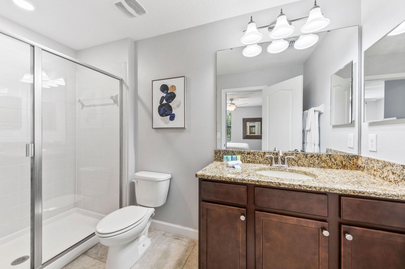 Bathroom 2 with a walk in shower