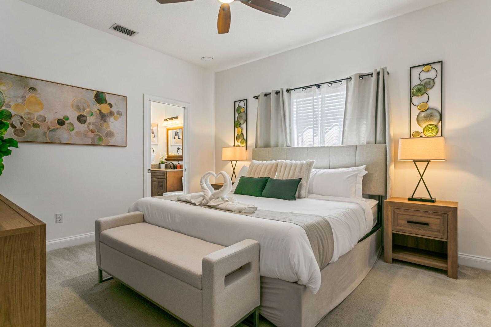 King Bedroom with Jack & Jill Bath