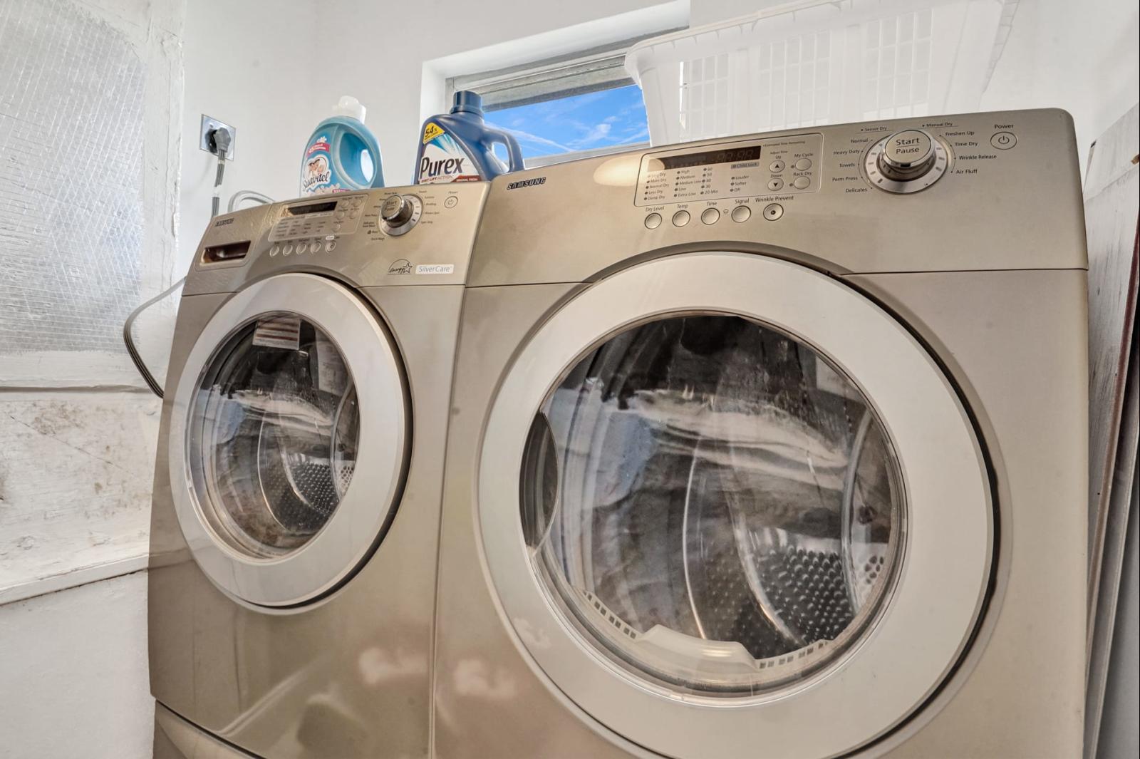 Laundry room for guest use.