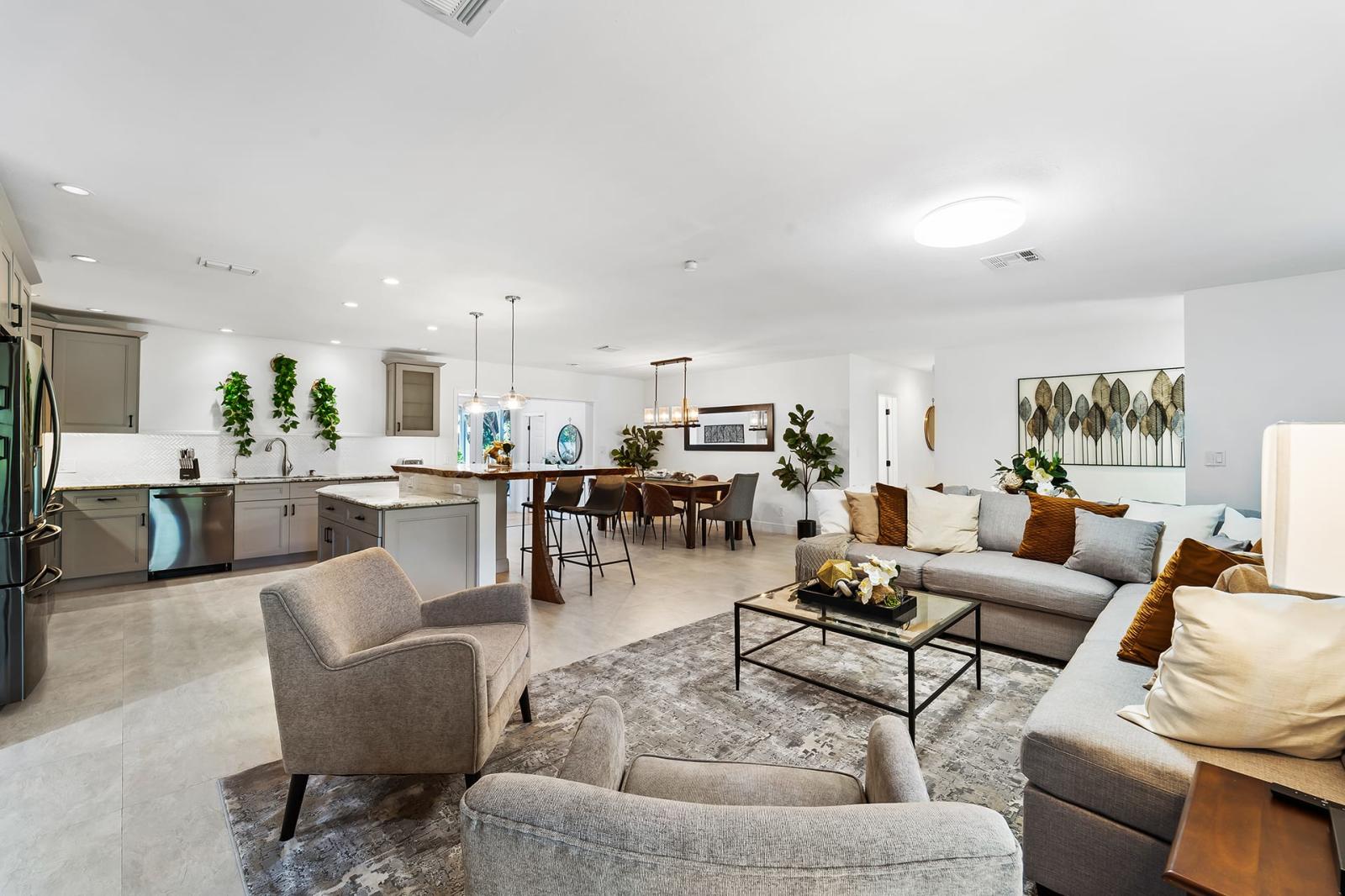 Beautiful interior with modern furnishings.