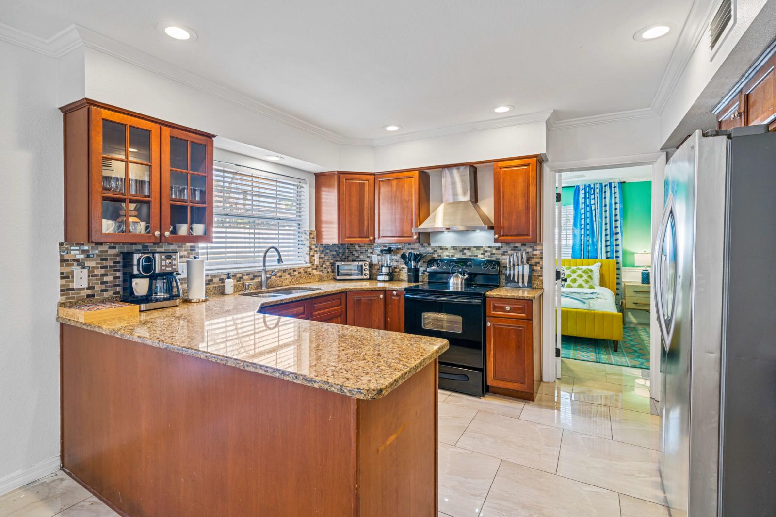 Fully equipped kitchen
