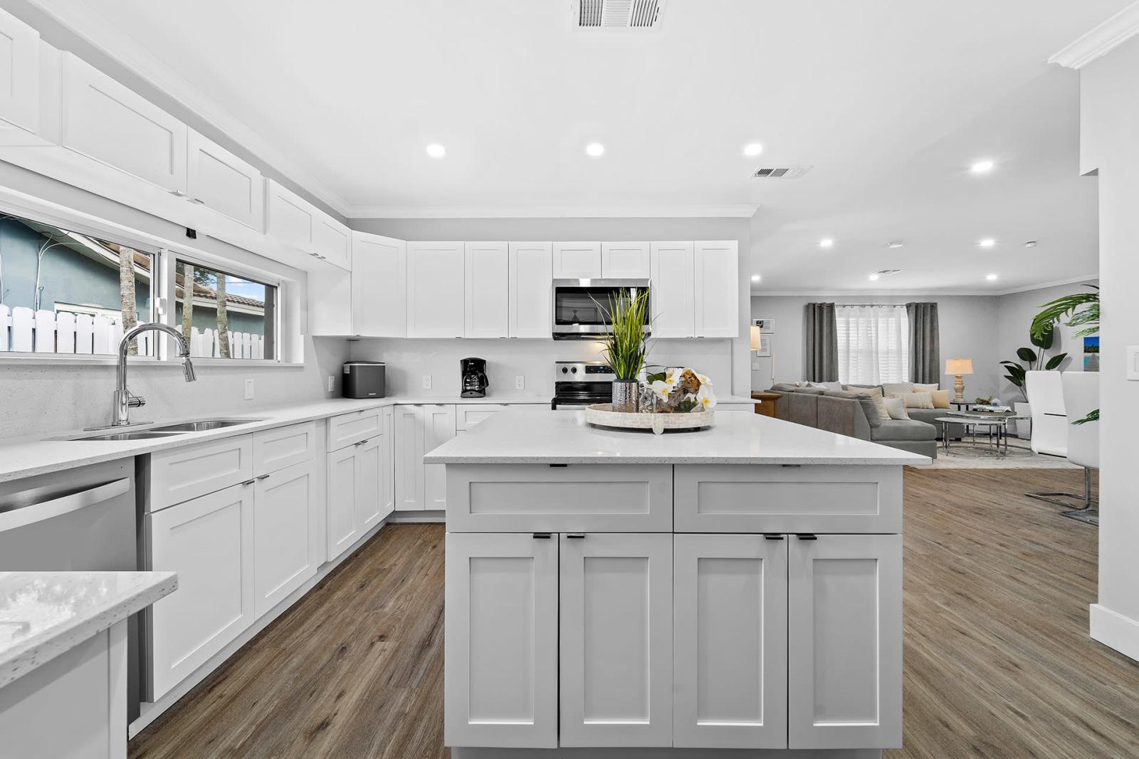 Newly renovated and updated modern kitchen.