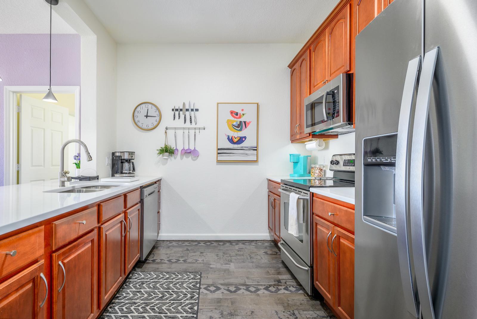 Well equipped kitchen