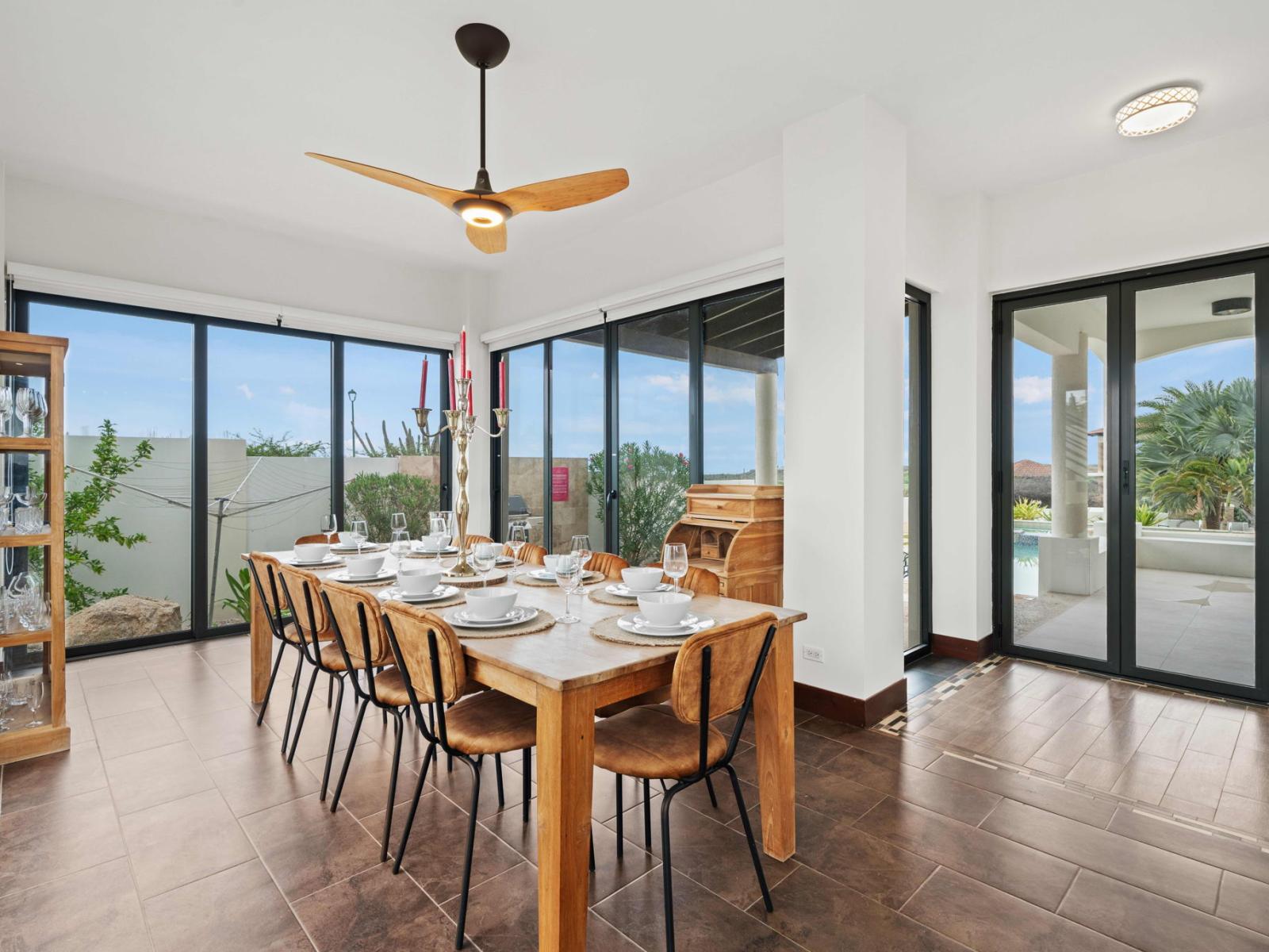 Dining table for enjoying delicious meals with family and friends