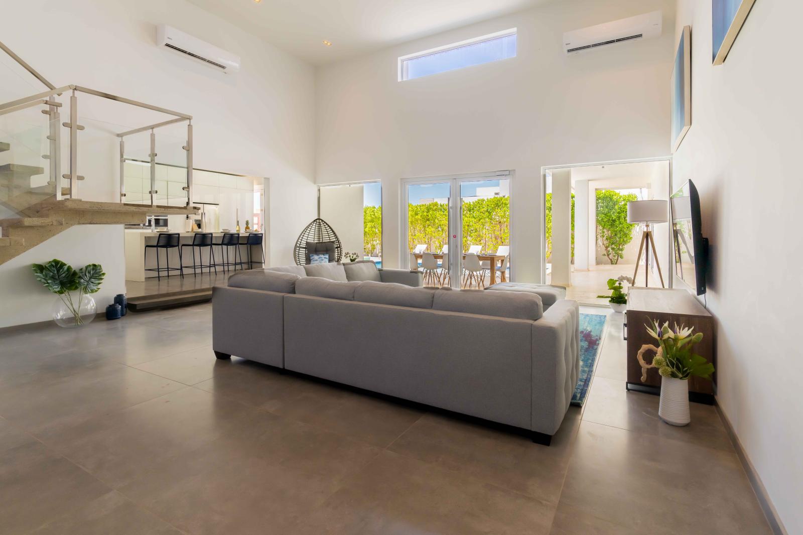 offering you the best of comfort and class with a deluxe wraparound sectional
