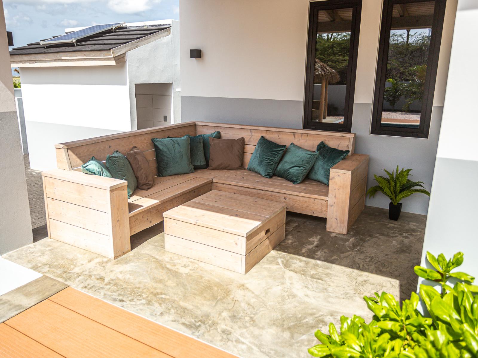 Soak up the tranquility with many shaded lounge choices by the pool, ideal for unwinding in the shade.