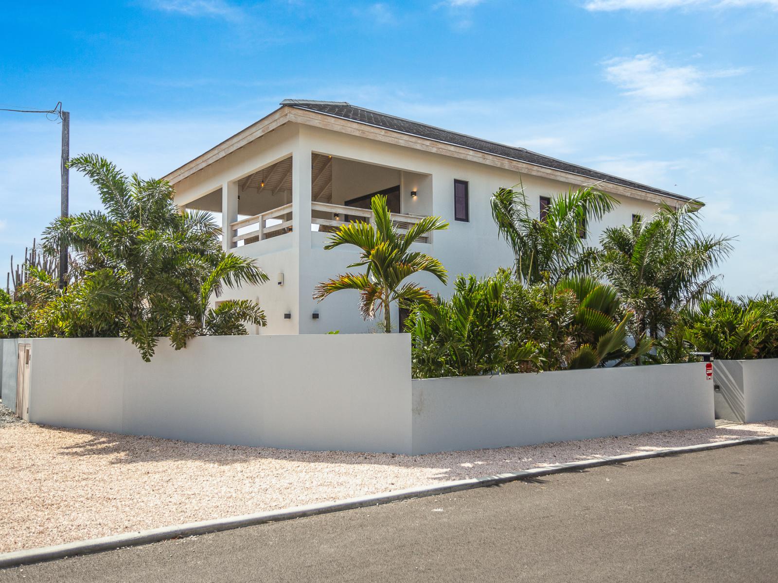 Be greeted by the enchanting front entrance of our home, where your unforgettable vacation begins.