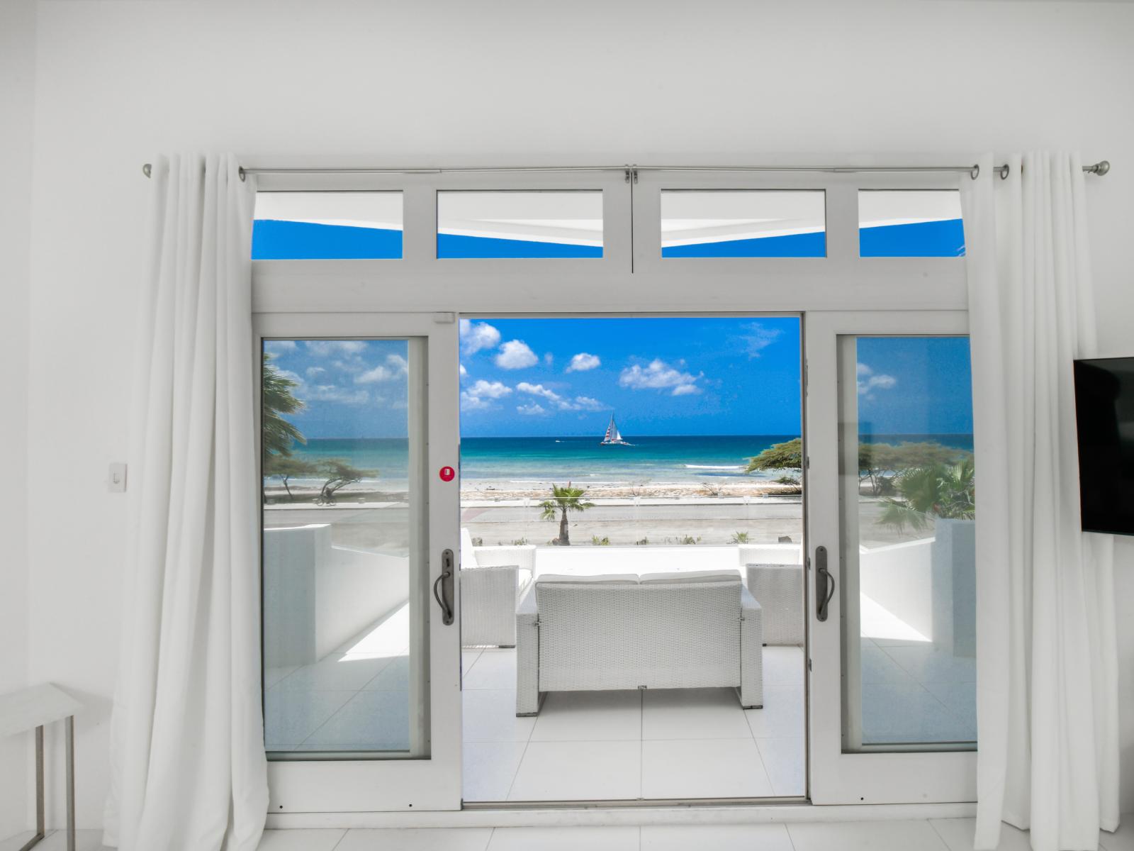 Savor moments of tranquility as you lounge on the balcony, overlooking the majestic ocean vistas that paint the perfect backdrop for relaxation and serenity.