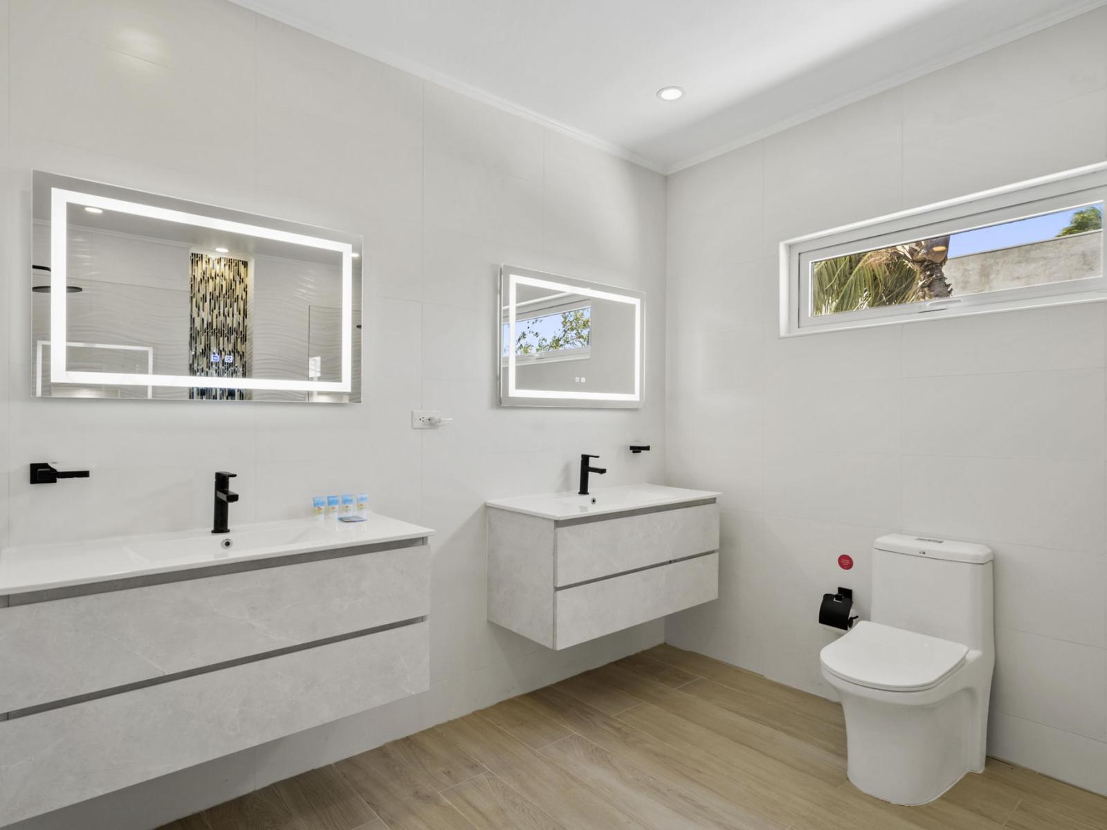 Experience luxury and convenience in our ensuite bathroom, seamlessly connected to the bedroom for ultimate privacy and comfort.