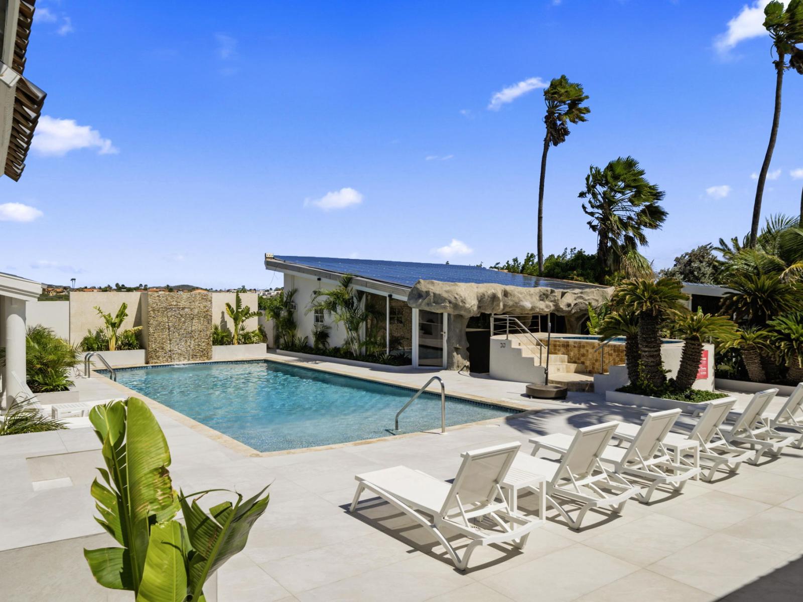 Refreshing pool by the "rock" apartment