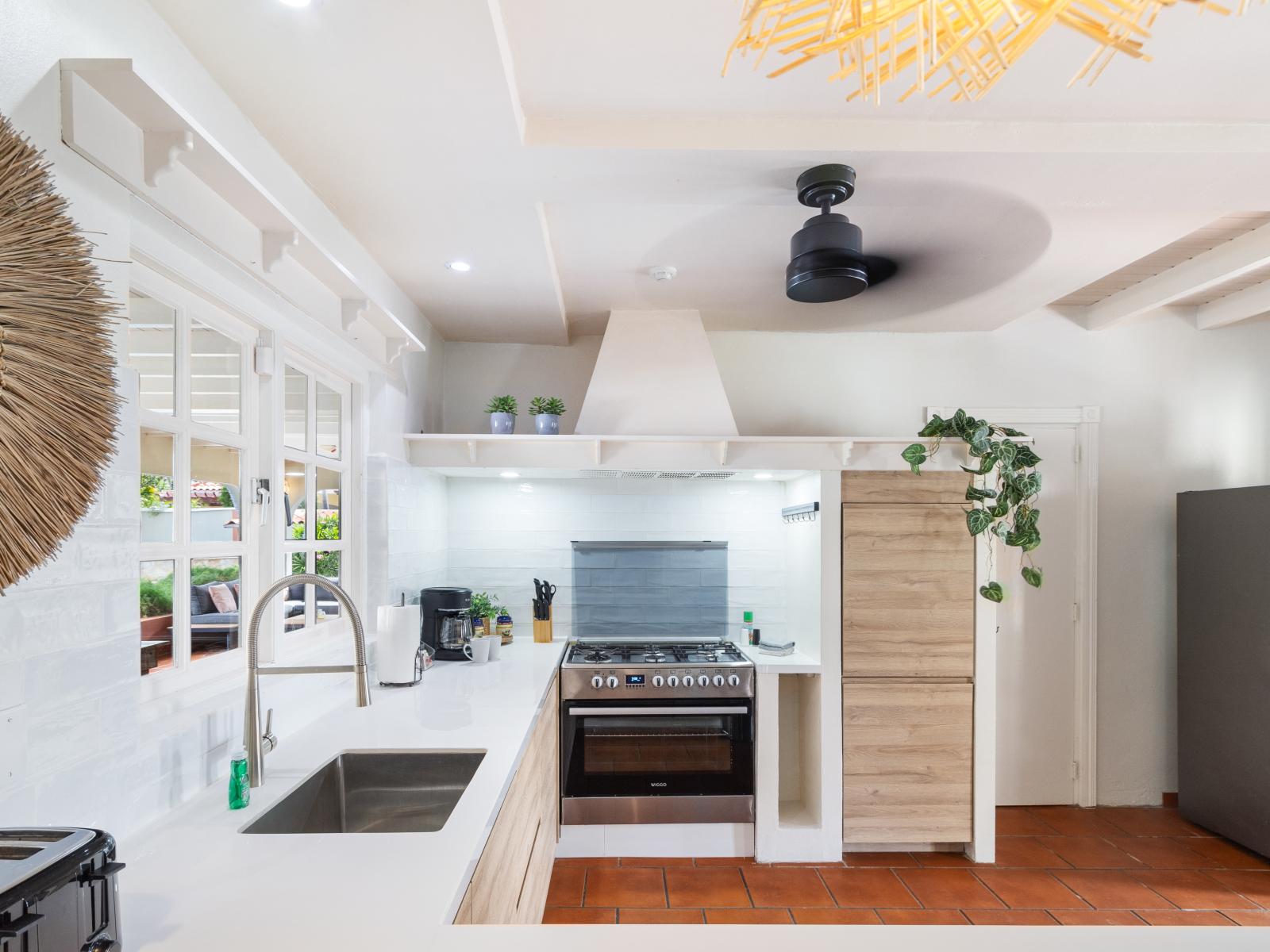 Kitchen perfect for making home cooked meals with loved ones