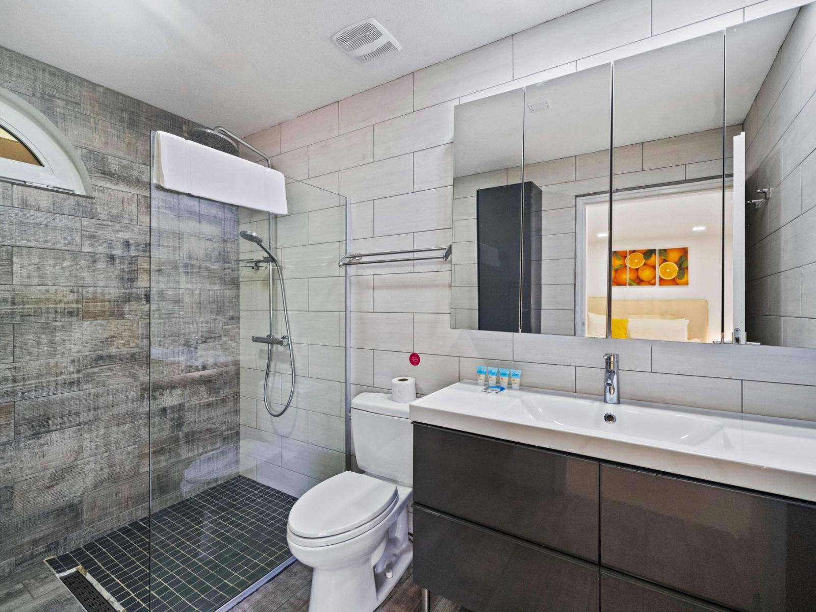 Experience ultimate comfort in the master bedroom's ensuite bathroom, complete with modern amenities.