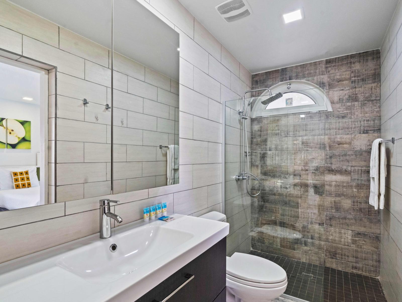 Ensuite Bathroom 2 features a walk-in shower, offering a modern and refreshing bathing experience.