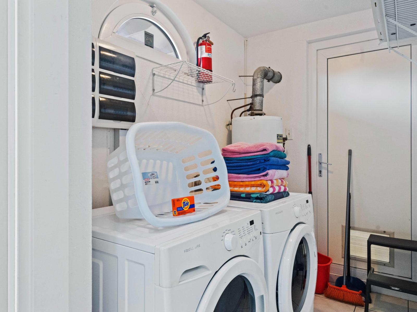 Keep your wardrobe fresh and clean with our convenient laundry facilities