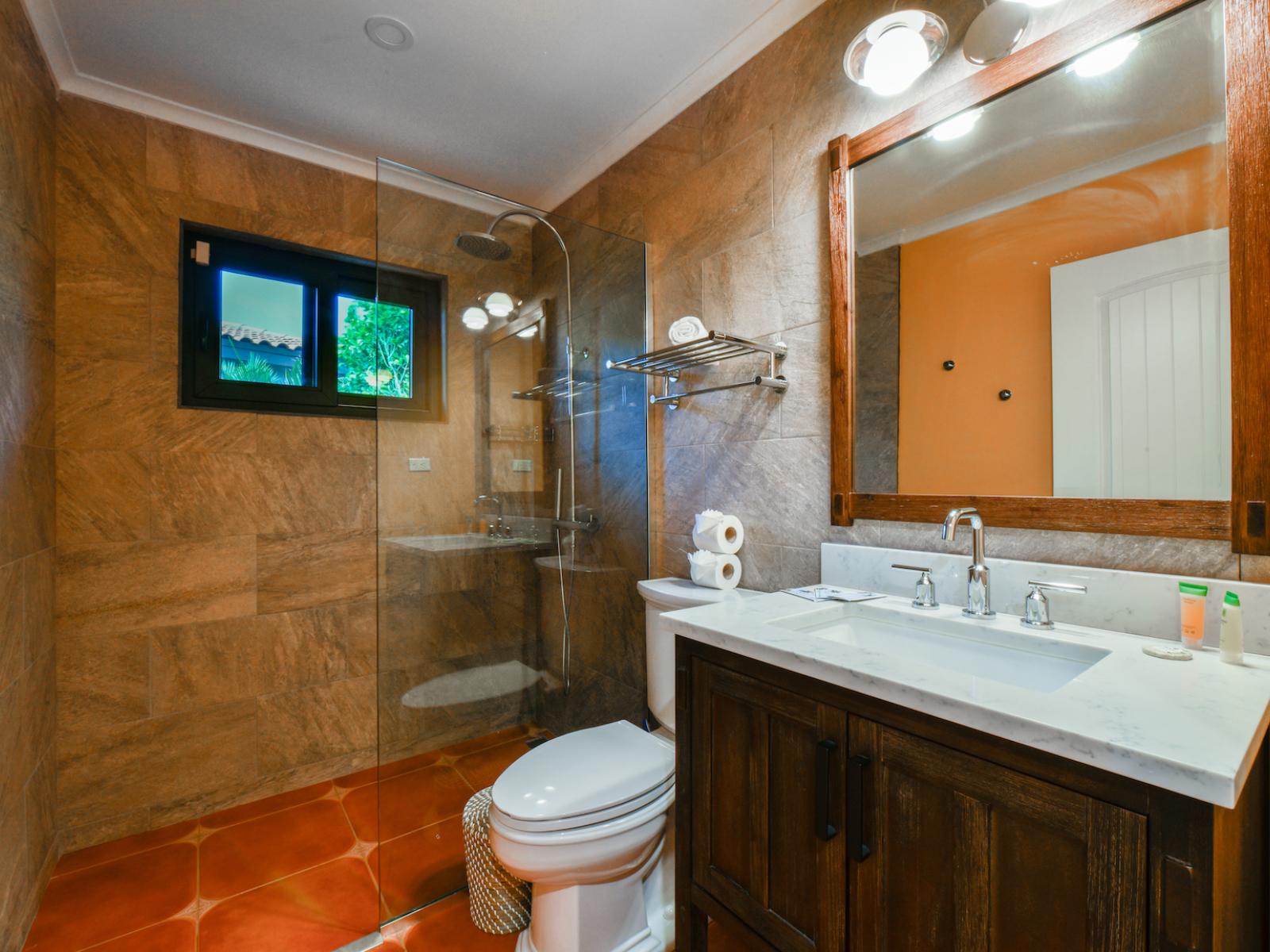 Refresh and rejuvenate in the beautifully designed Master’s bathroom, featuring top-of-the-line amenities.