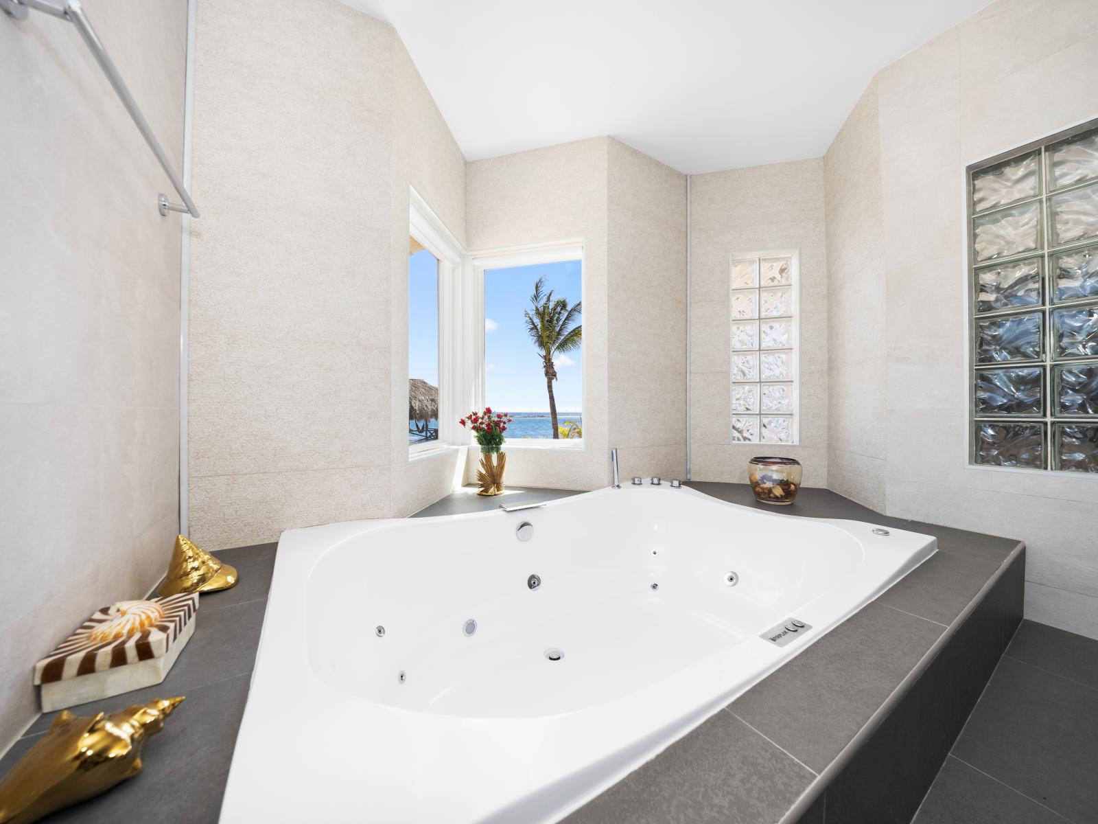 Bathtub with ocean views