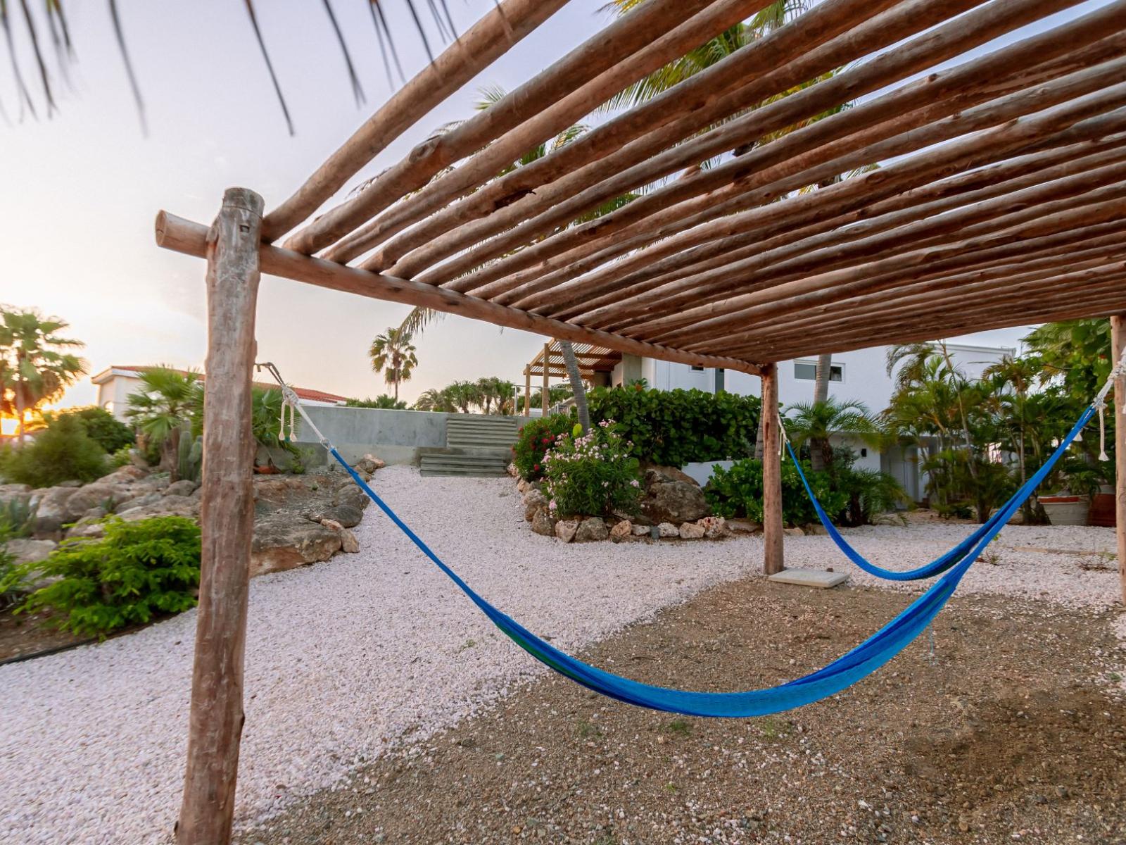 Lounging in the Hammocks