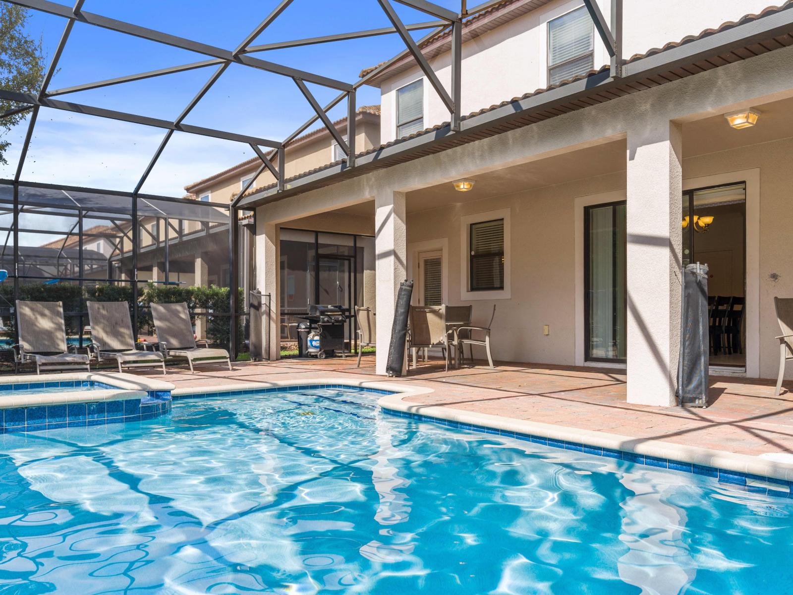 Soak up the sun and let the good vibes flow at this amazing elevated pool area.