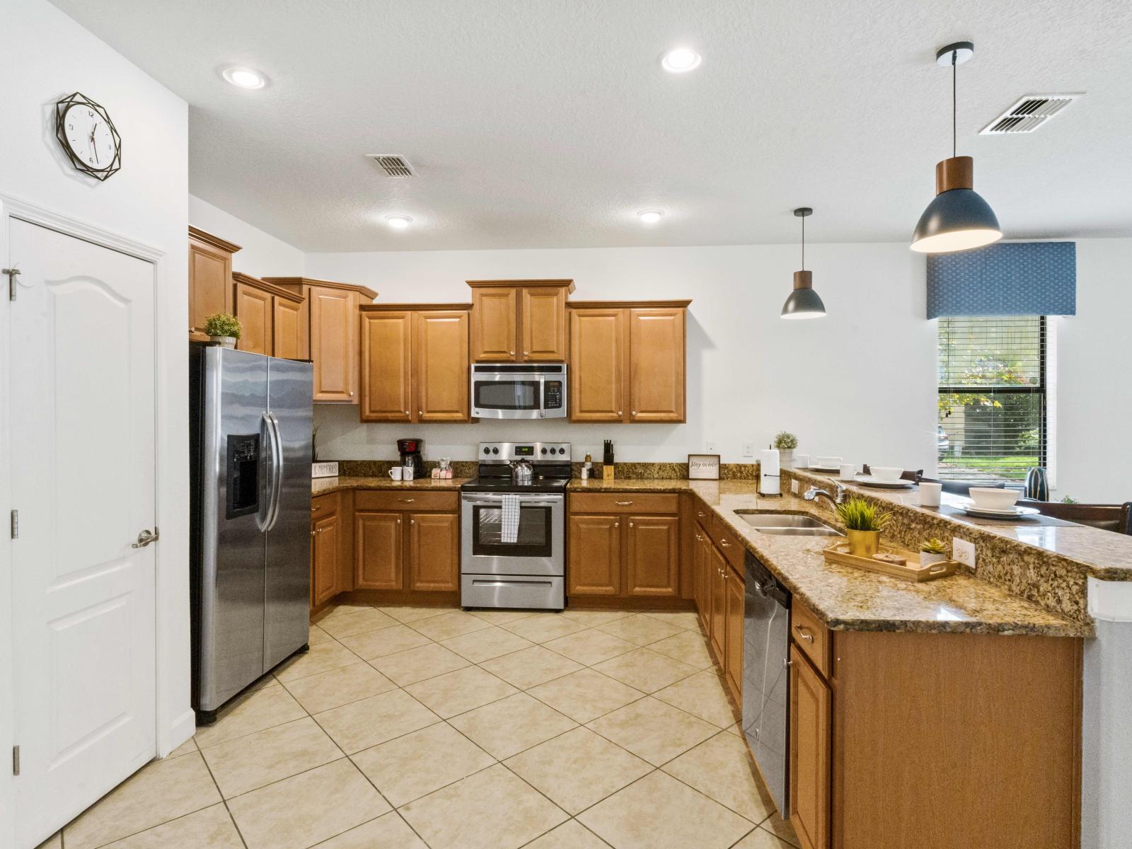 If you are ready for a snack, get in our fully equipped kitchen and prepare a home-cooked meal.