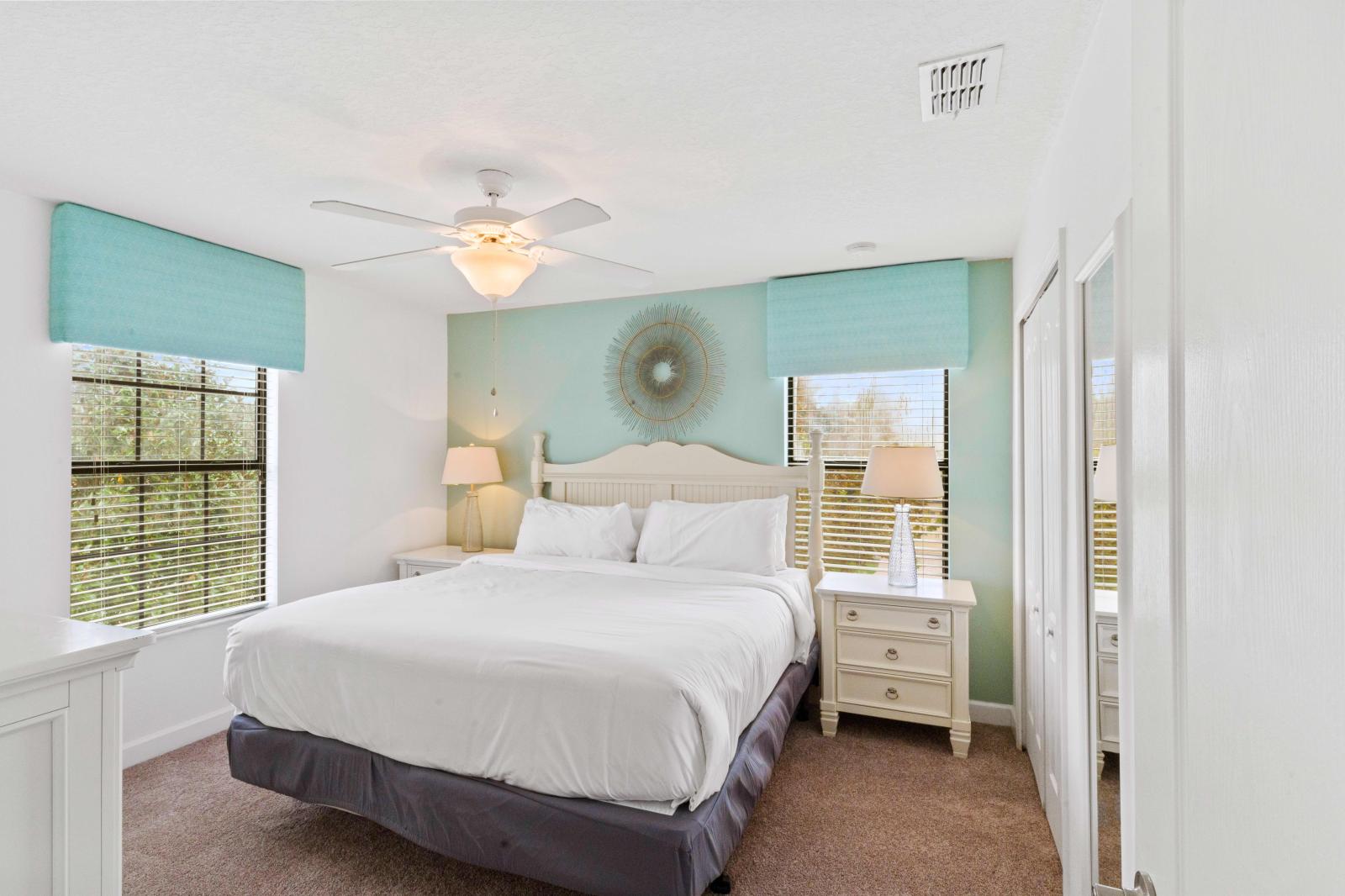 Modern Relaxation: Indulge in the contemporary comfort of our bedroom, creating a chic retreat for your getaway.