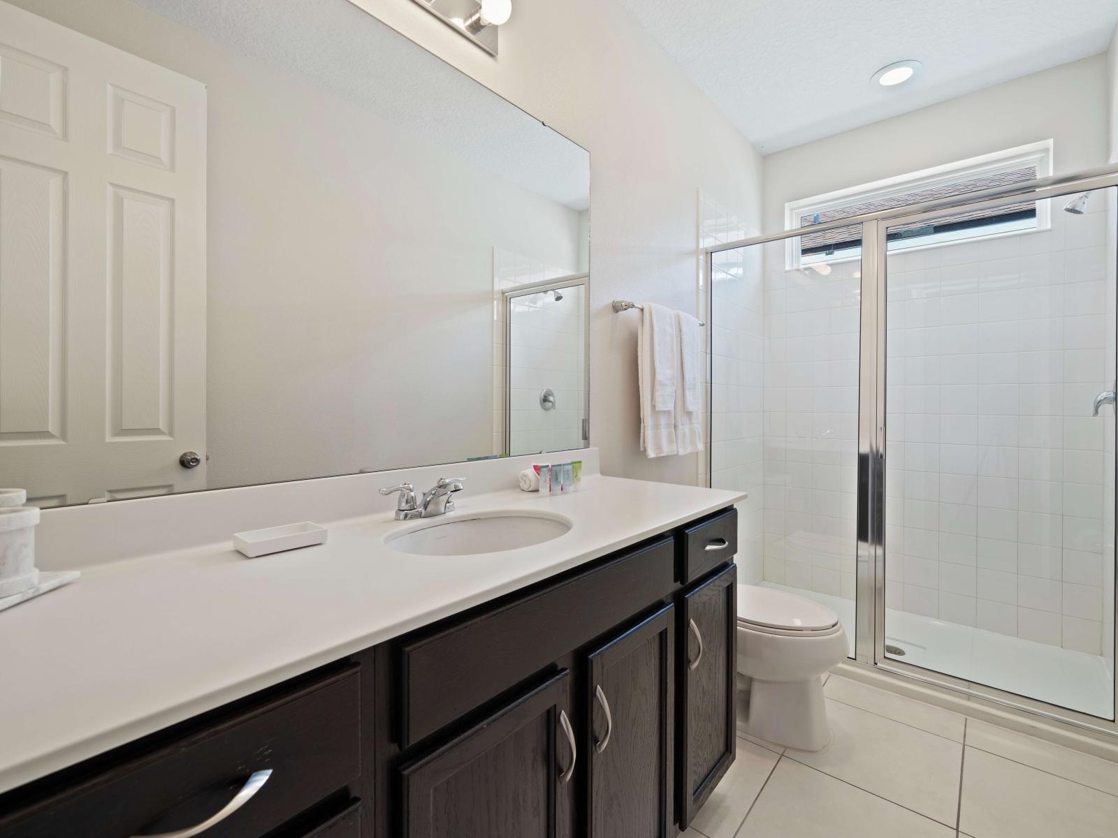 Bathroom 2 with a walk-in shower