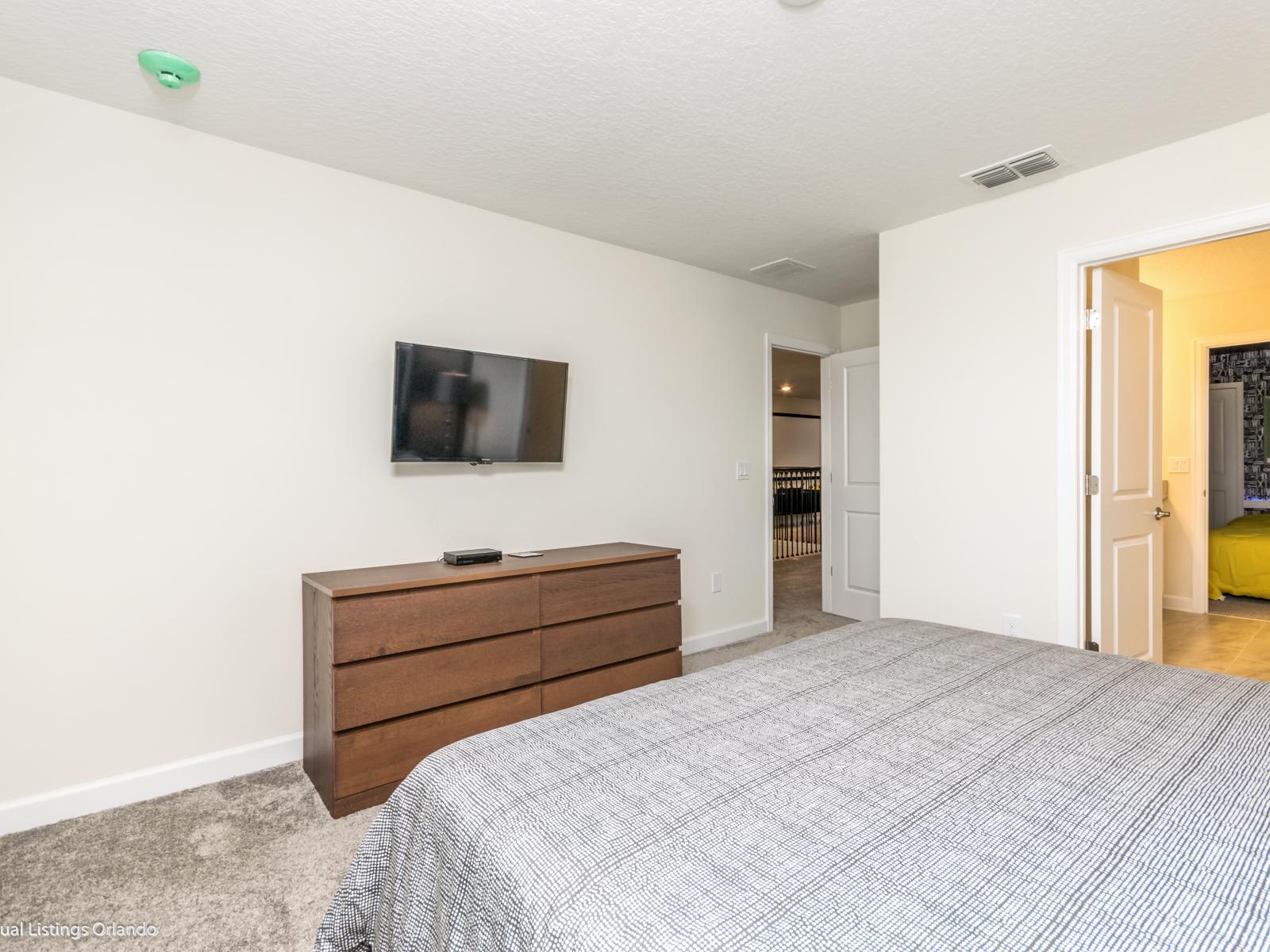 Each bedroom offers a bed so comfortable, you will never want to get up.