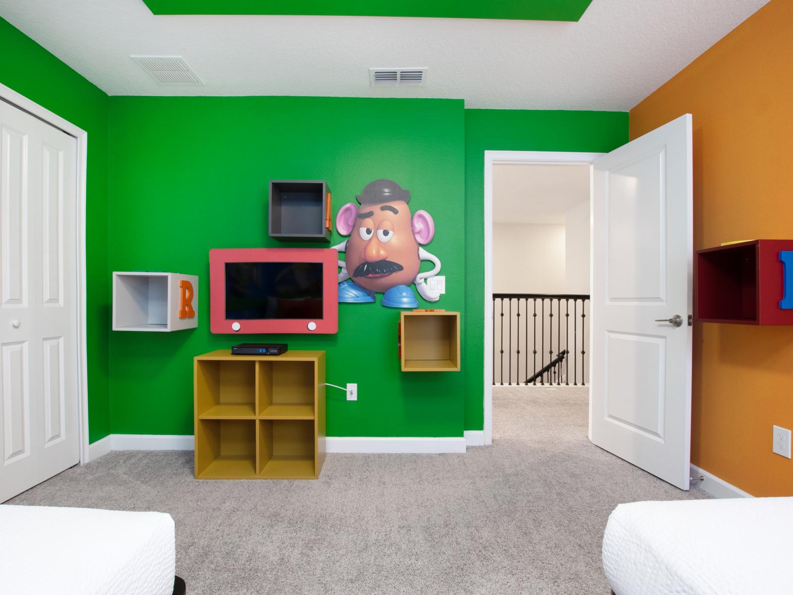 Step into a magical world! Our themed bedroom for kids is filled with wonder and adventure.