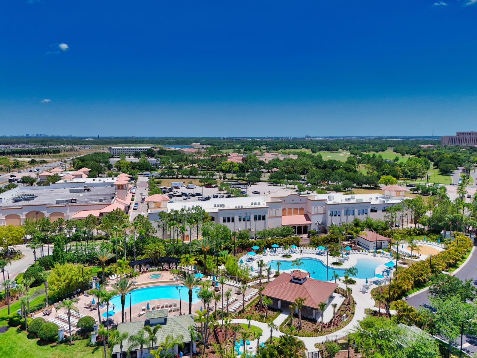 Resort pool next to your condo!