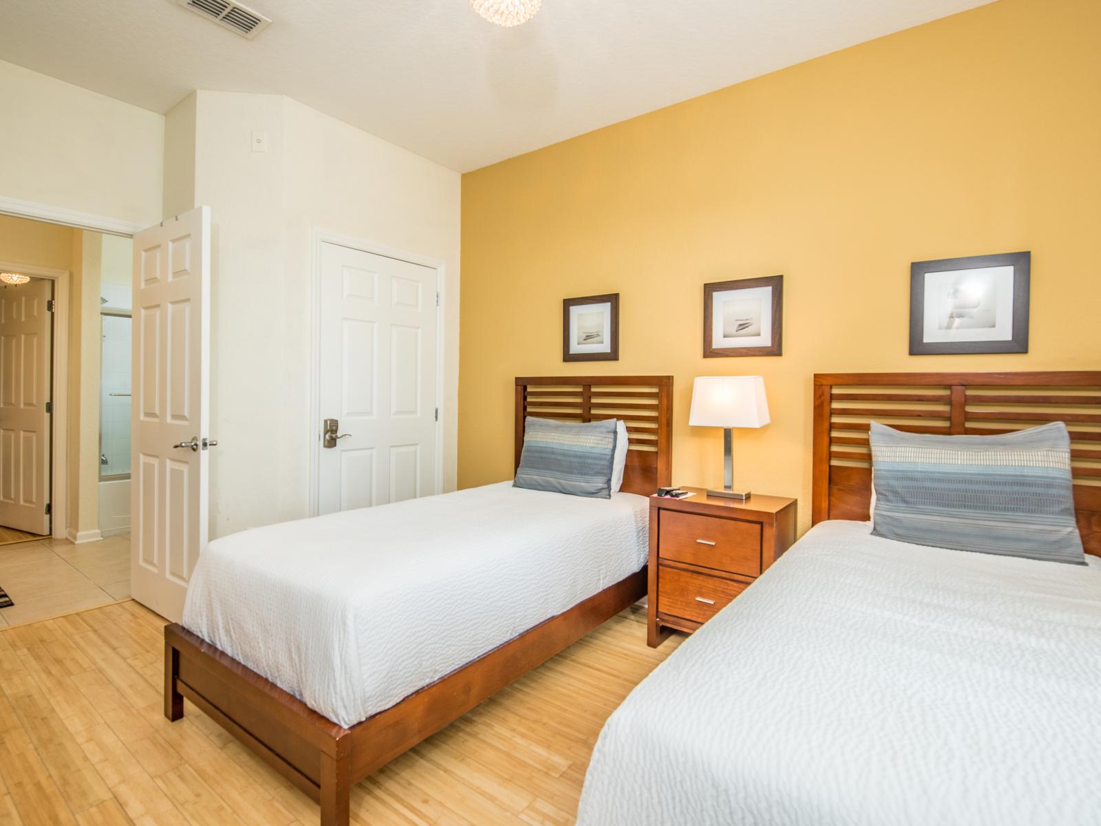 Each bedroom offers a bed so comfortable, you will never want to get up.