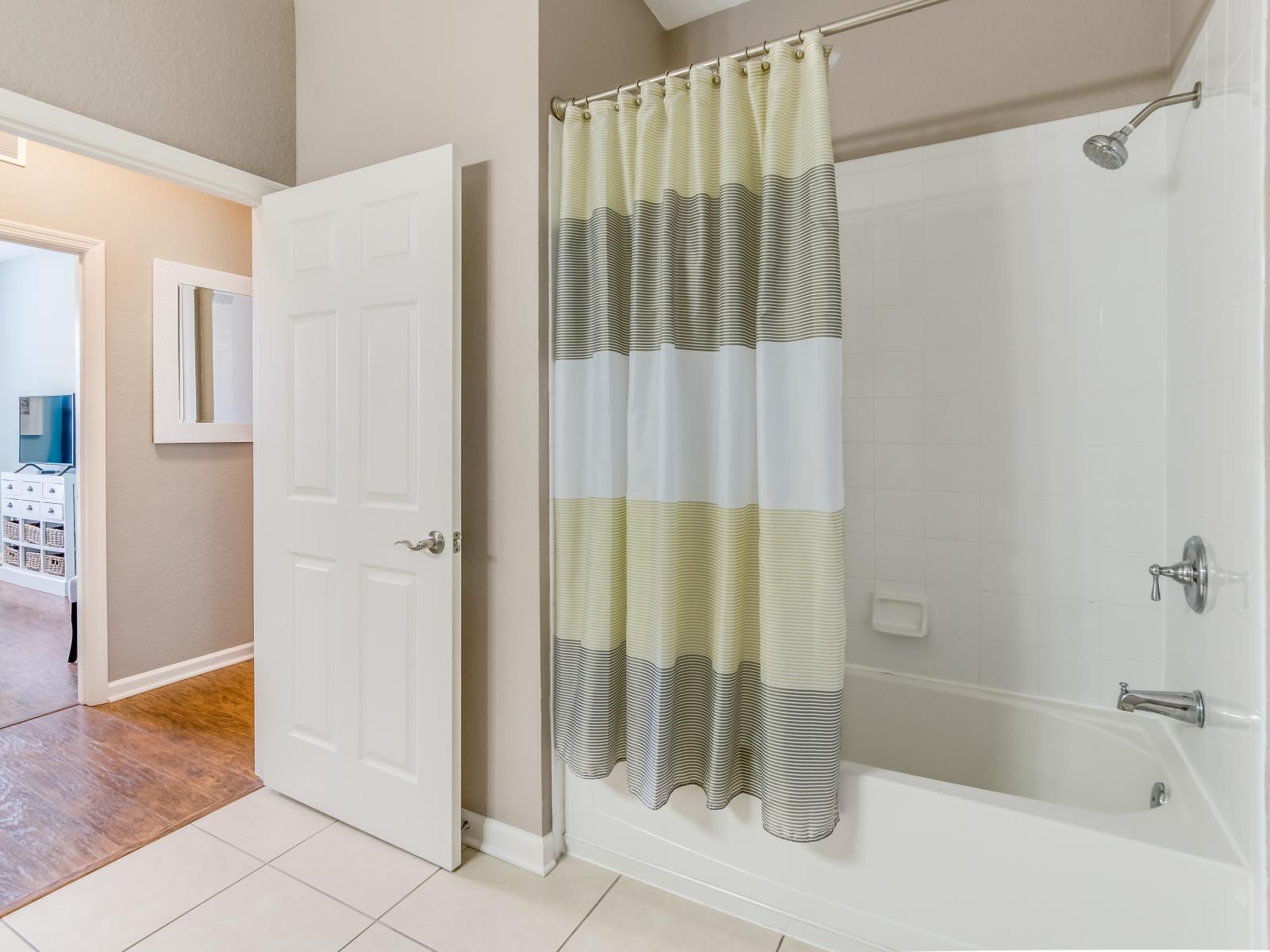 Convenience meets comfort in the 2nd bathroom, featuring a convenient tub/shower combination for relaxing baths or quick showers.