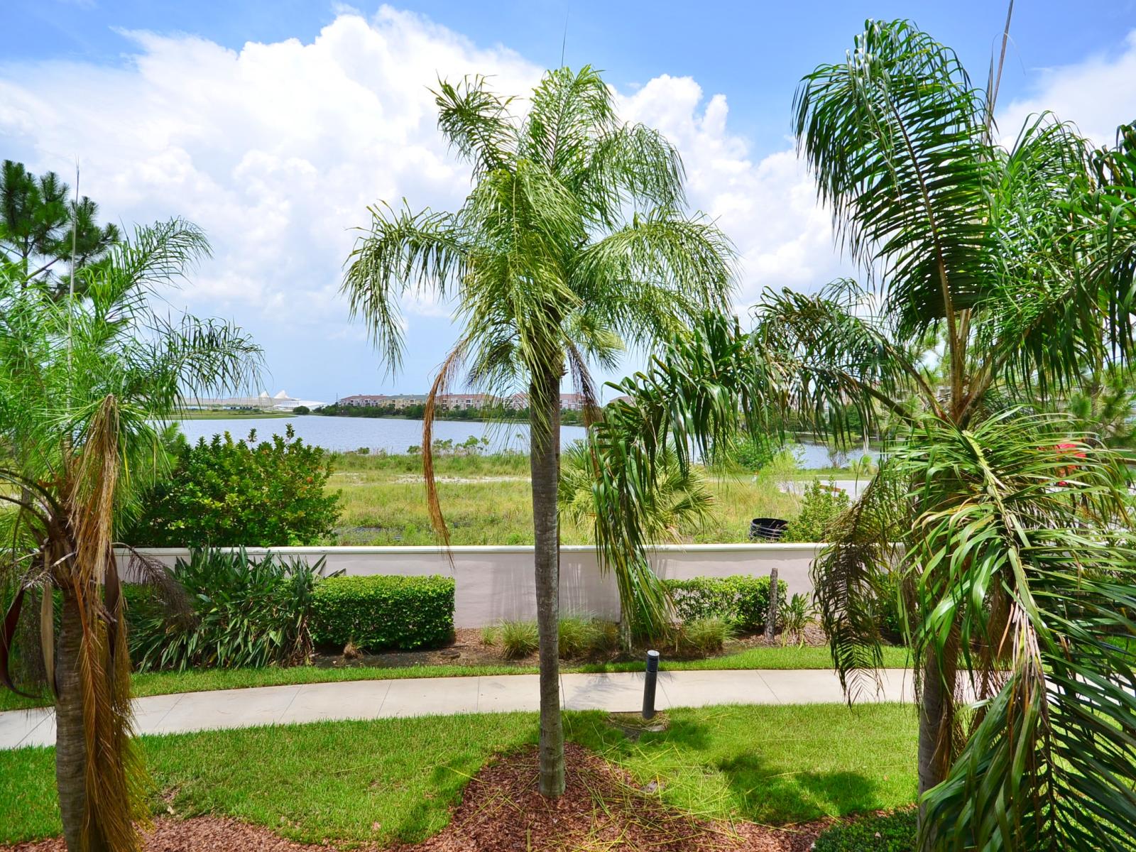 View of lake Cay from the balcony