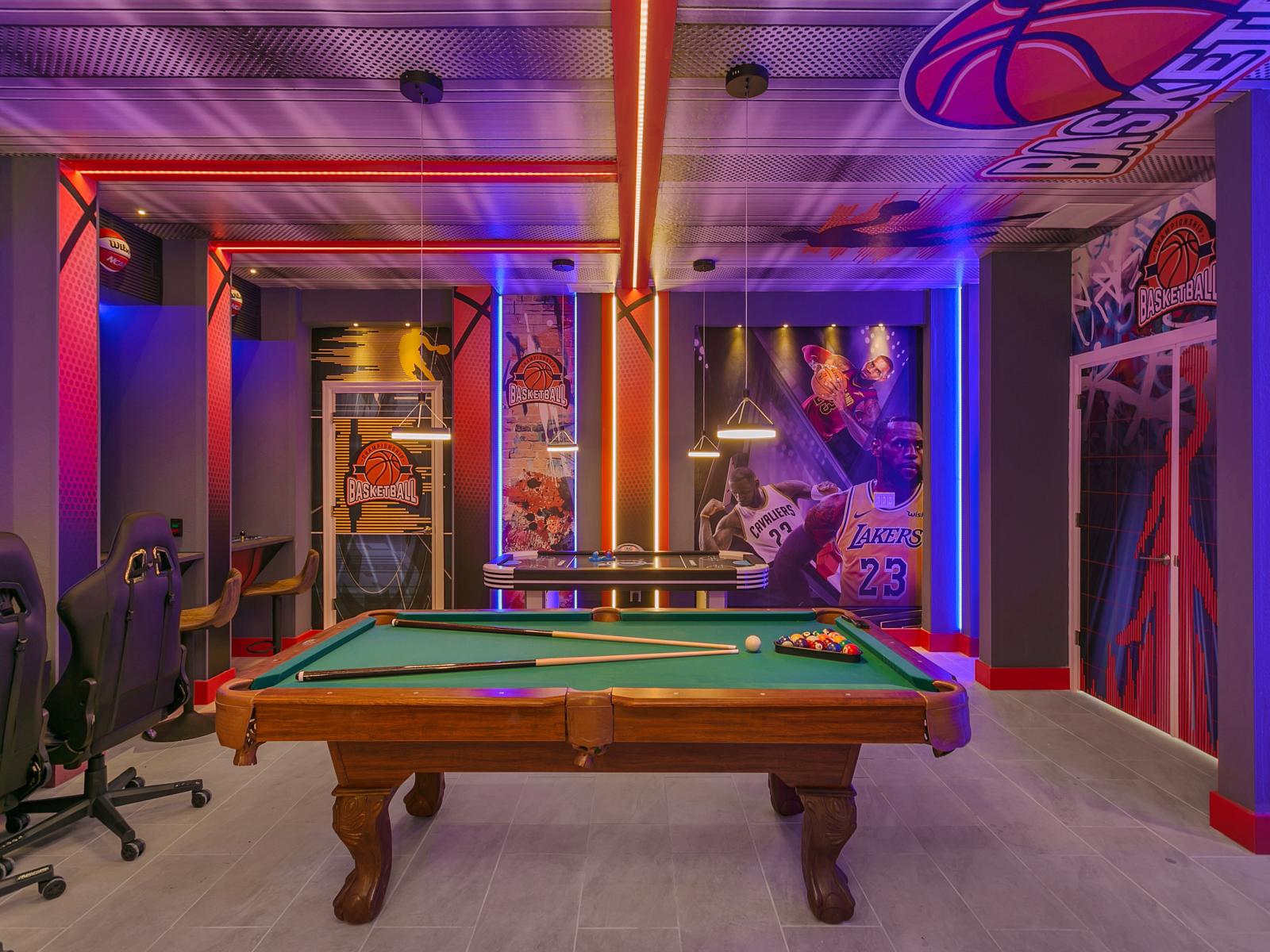 Step into the ultimate play retreat: our game area calls out with boundless excitement and enjoyment for all, providing a paradise of entertainment, promising memorable moments and bonding opportunities.