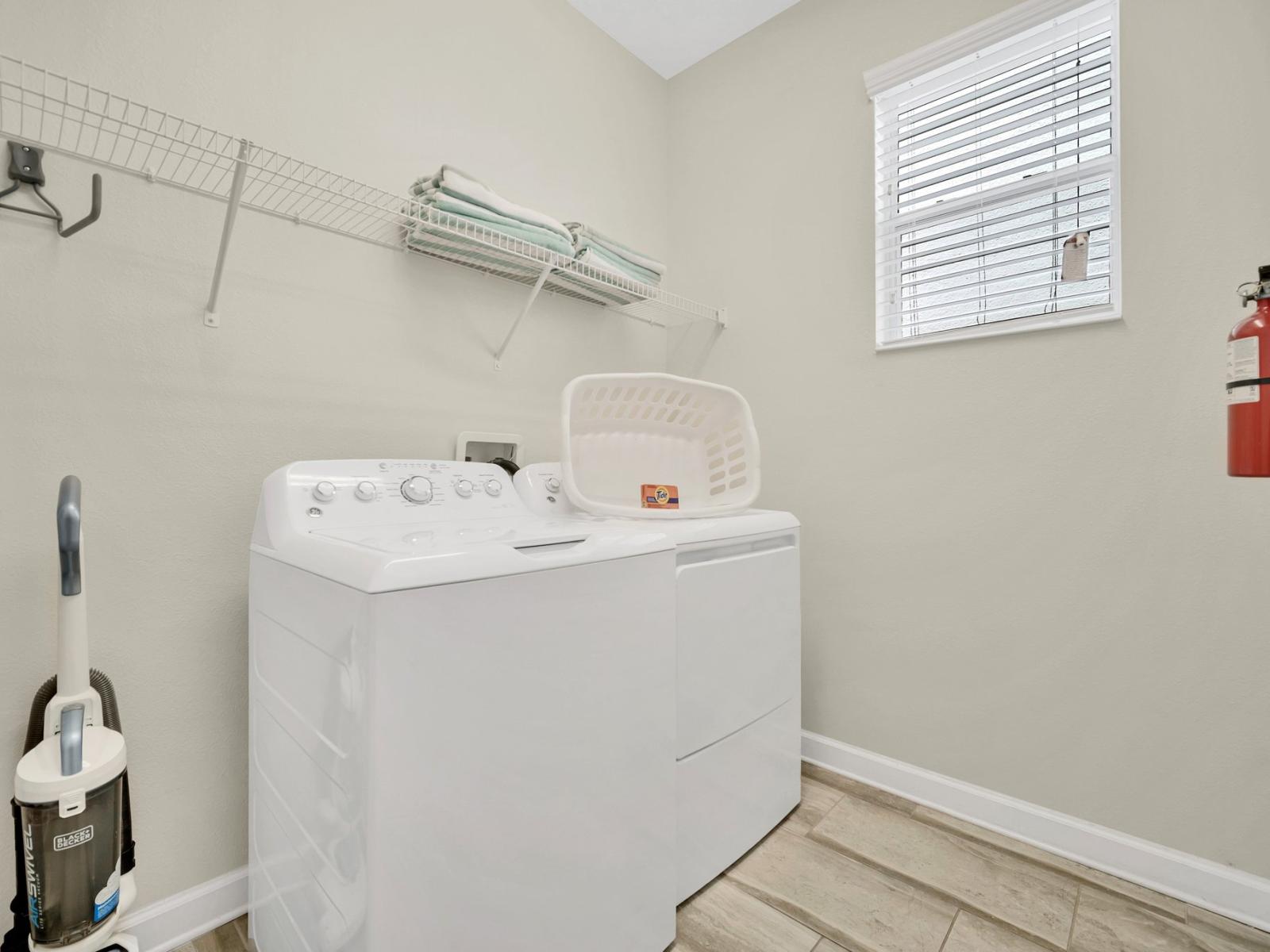 Laundry area of the home in Kissimmee Florida - Make laundry day a breeze in our well-appointed laundry area - Plenty of space for all your washing needs