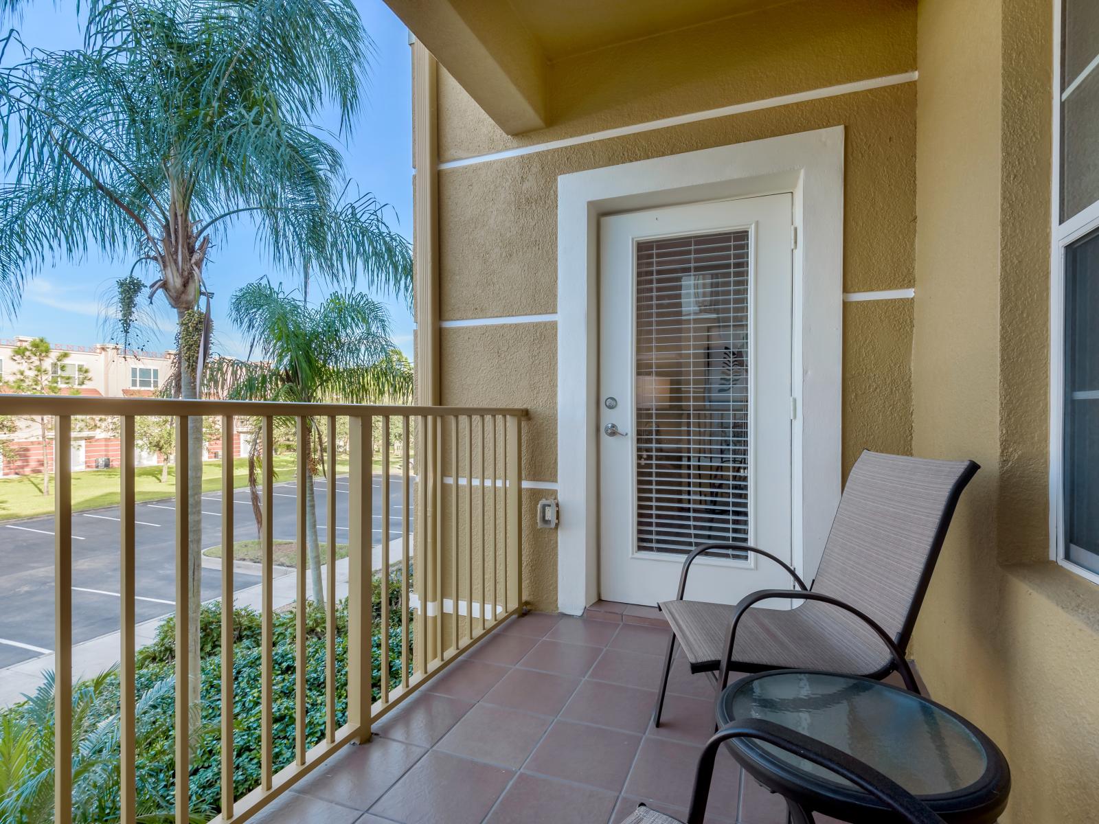 Private balcony- have your morning coffee or tea with this tranquil area of your stay