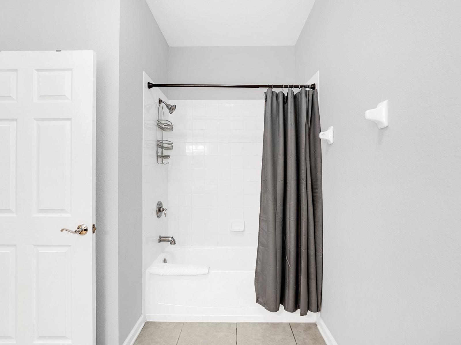 Pamper yourself in our serene and sophisticated ensuite bathroom.