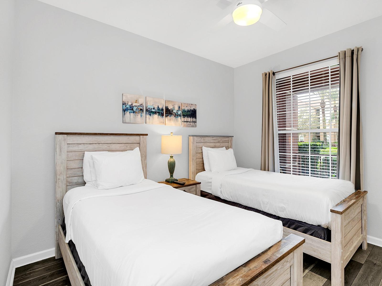 This awesome bedroom- where wooden furnishings add warmth to your serene retreat.