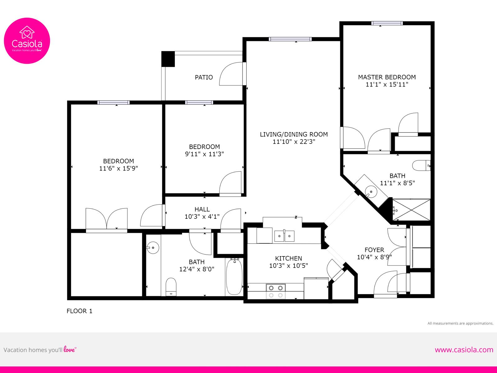 Blueprint of the condo