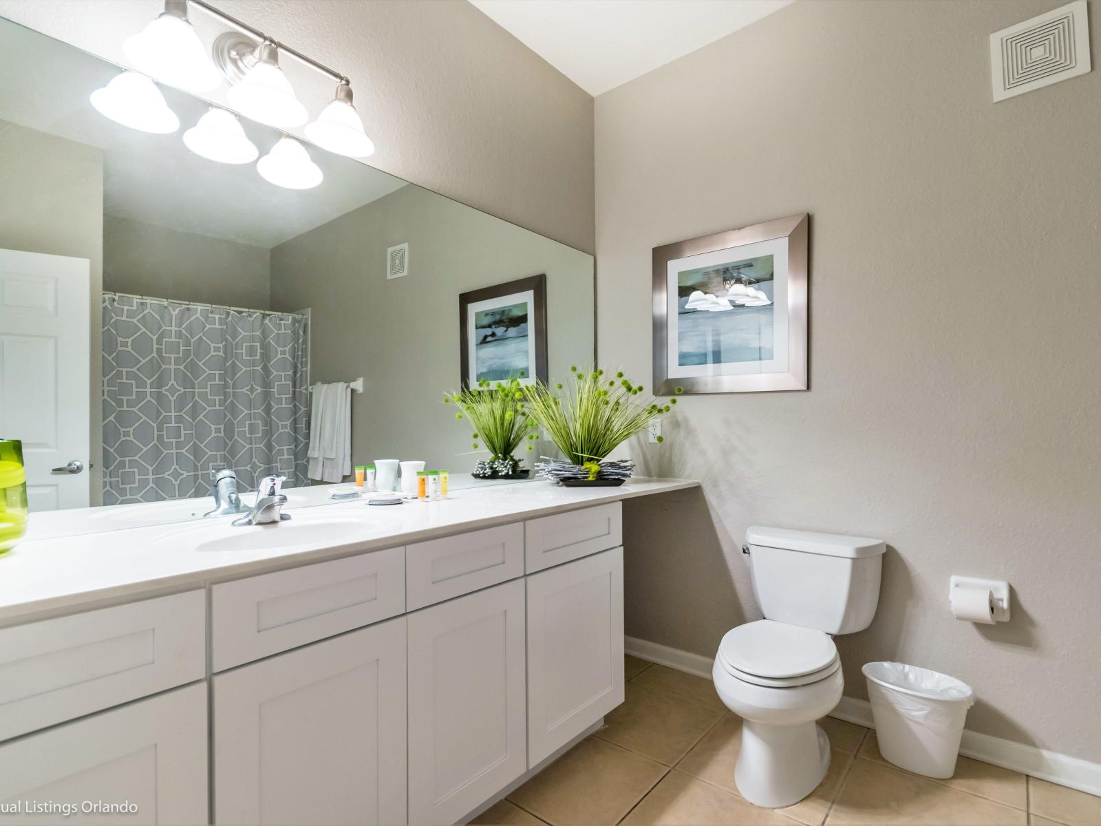 Bathroom Oasis: Escape to serenity with our bathroom featuring a walk-in shower , a private oasis designed for your relaxation