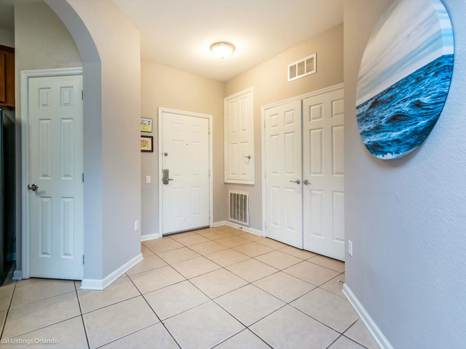 This corridor leads you to the inviting bedrooms, offering a seamless transition between spaces.