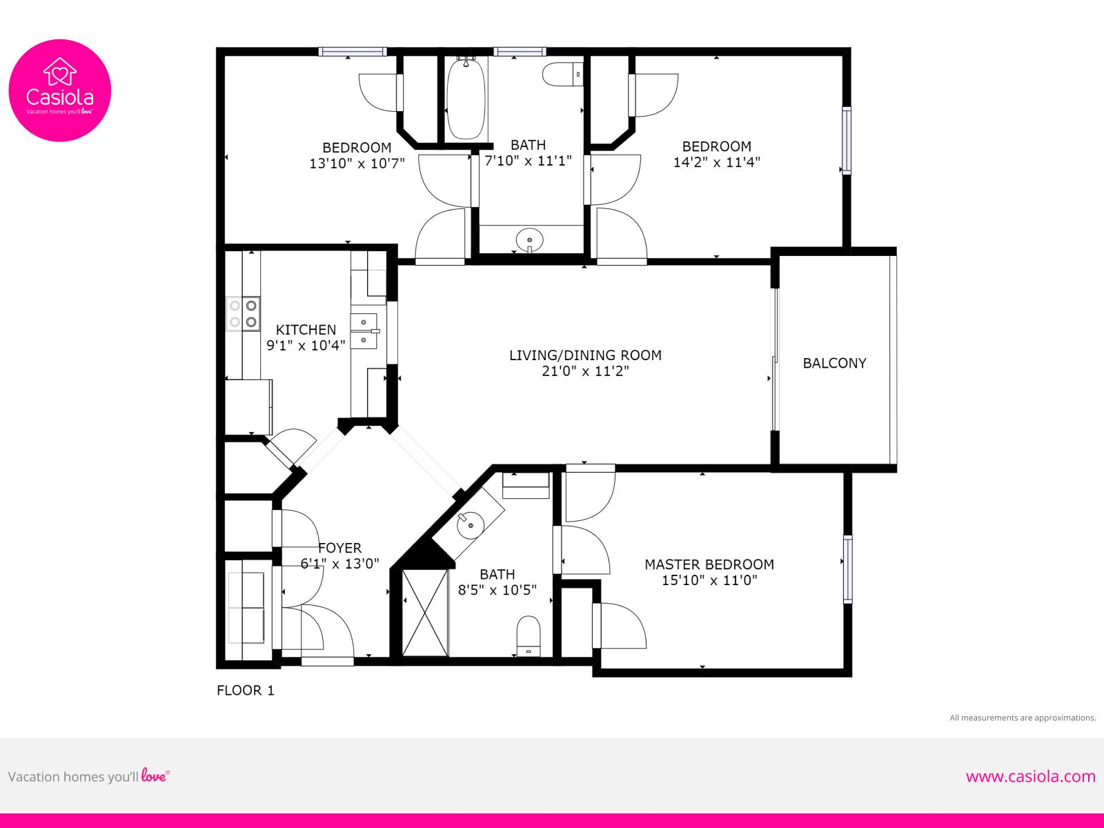 Blueprint of condo