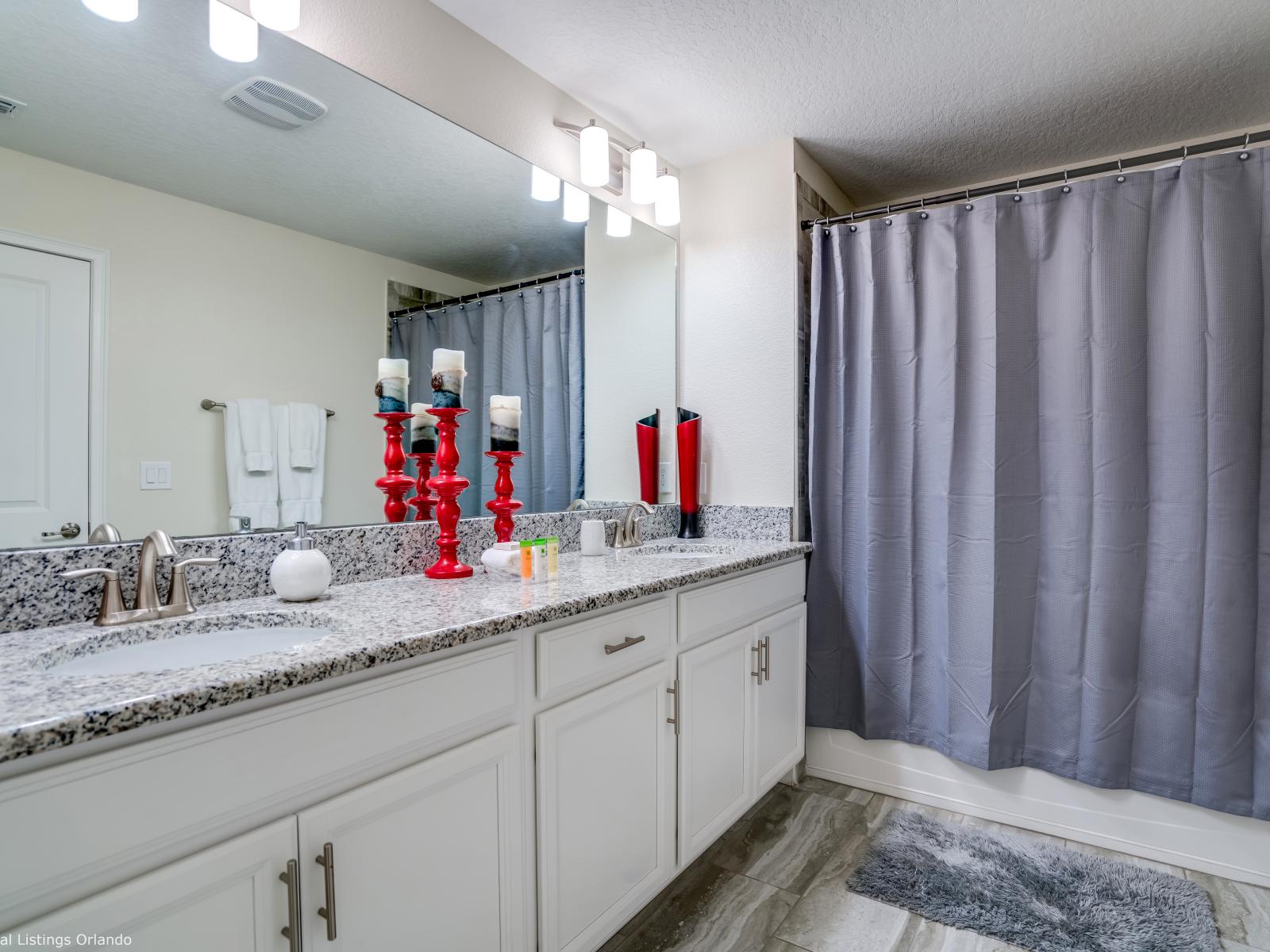 The ensuite bathroom of the master's bedroom where you will find it soothing to be in